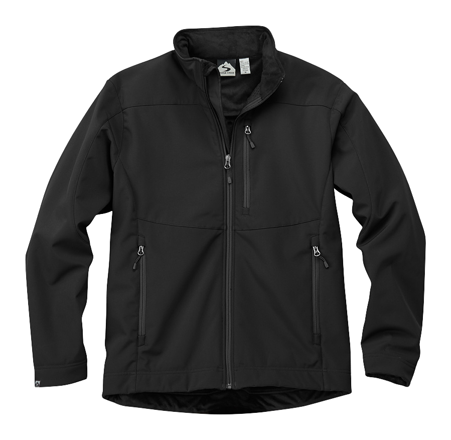 Image of Storm Creek Guardian Velvet-Lined Softshell Jacket for Men - Black/Black - LT