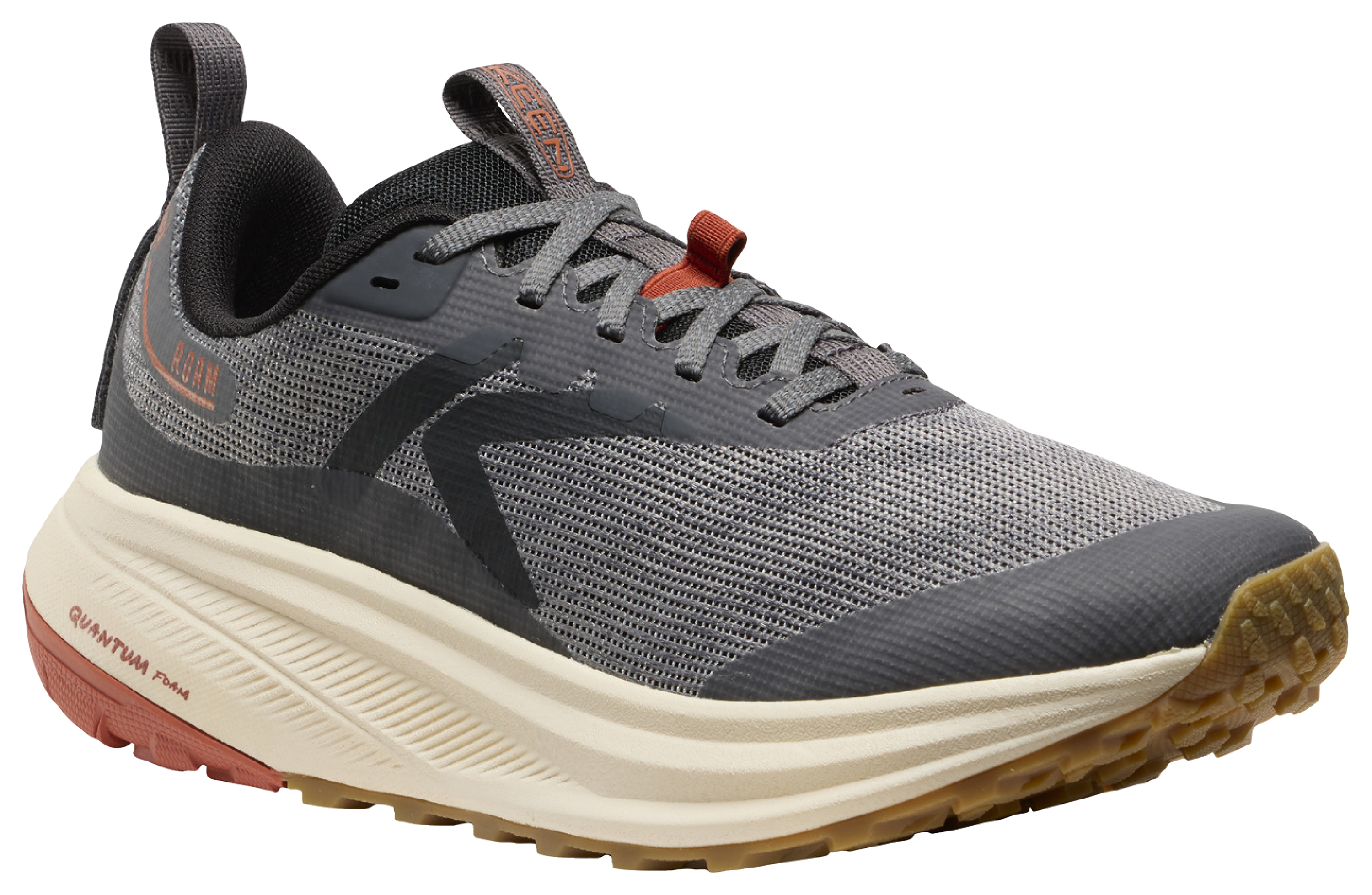 Image of KEEN Roam Trail Running Shoes for Men - Magnet/Burnt Brick