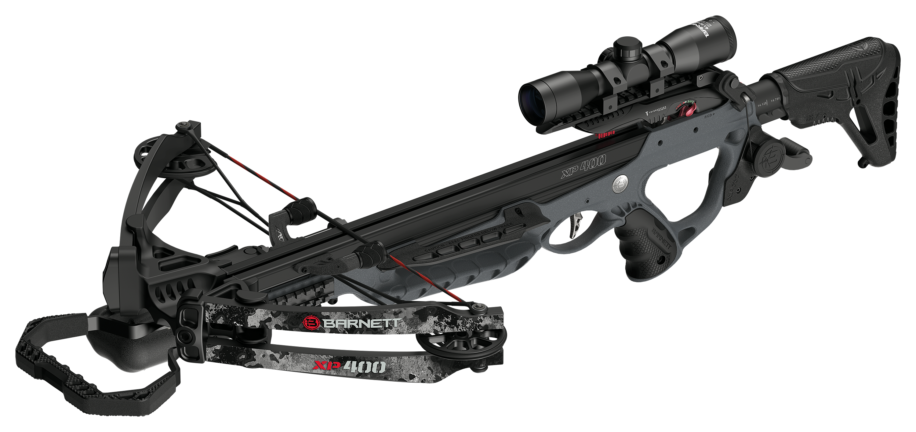 Barnett XP400 Midnight Edition Crossbow Package with Crank Cocking Device