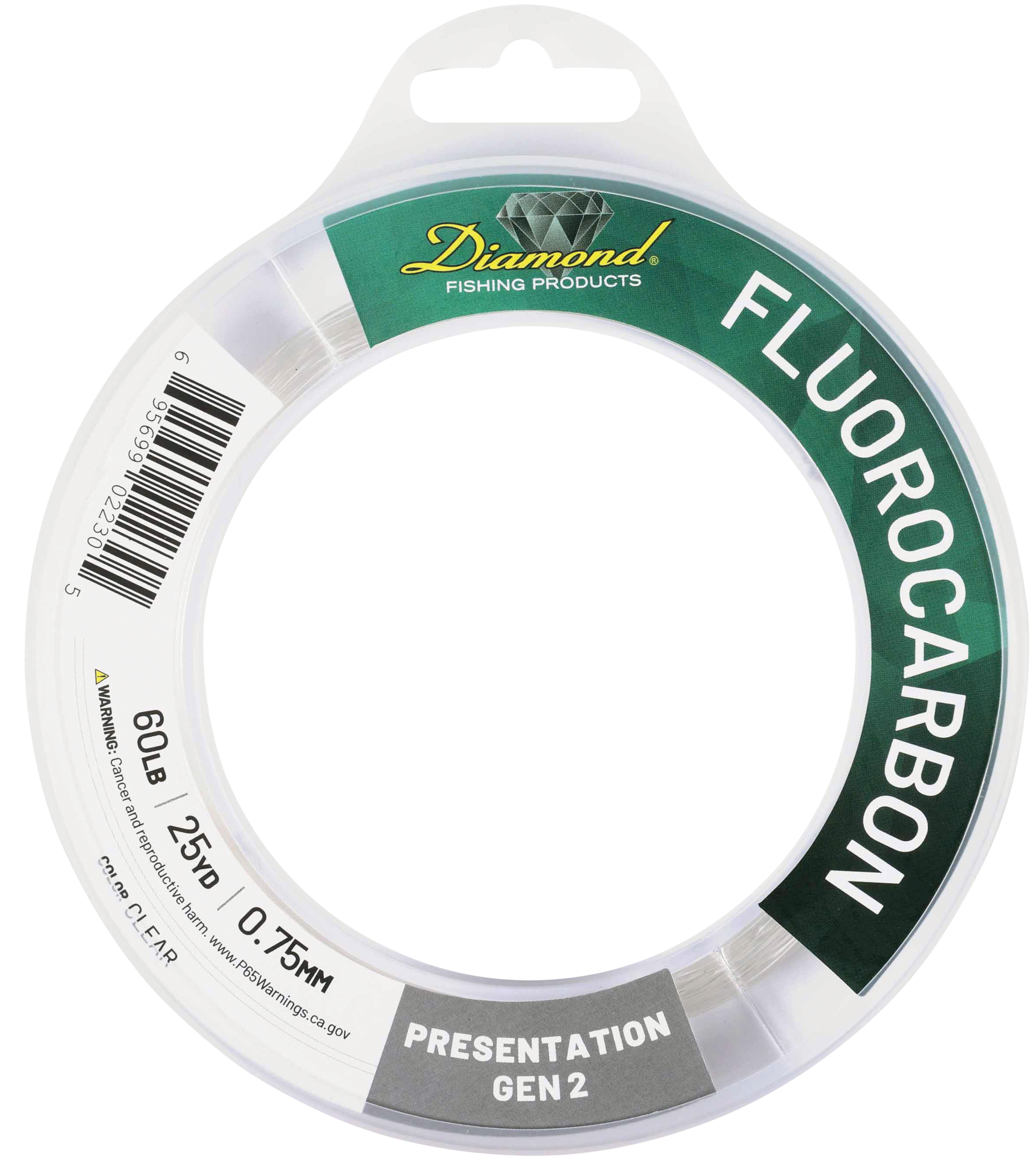 Image of Diamond Presentation Gen 2 Fluorocarbon - Clear - 25 Yards - 80 lb.