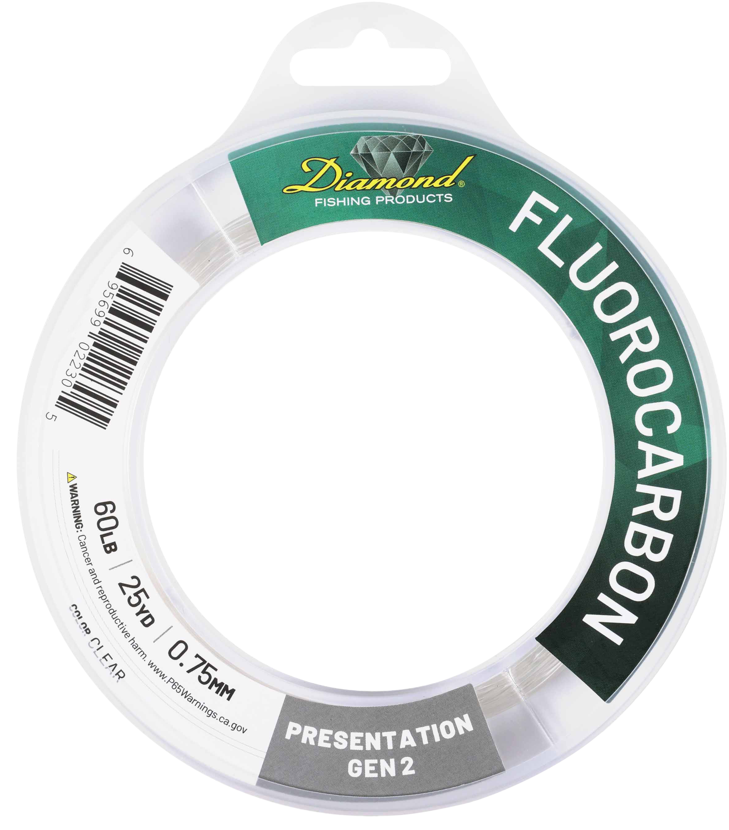 Image of Diamond Presentation Gen 2 Fluorocarbon - Clear - 100 Yards - 15 lb.