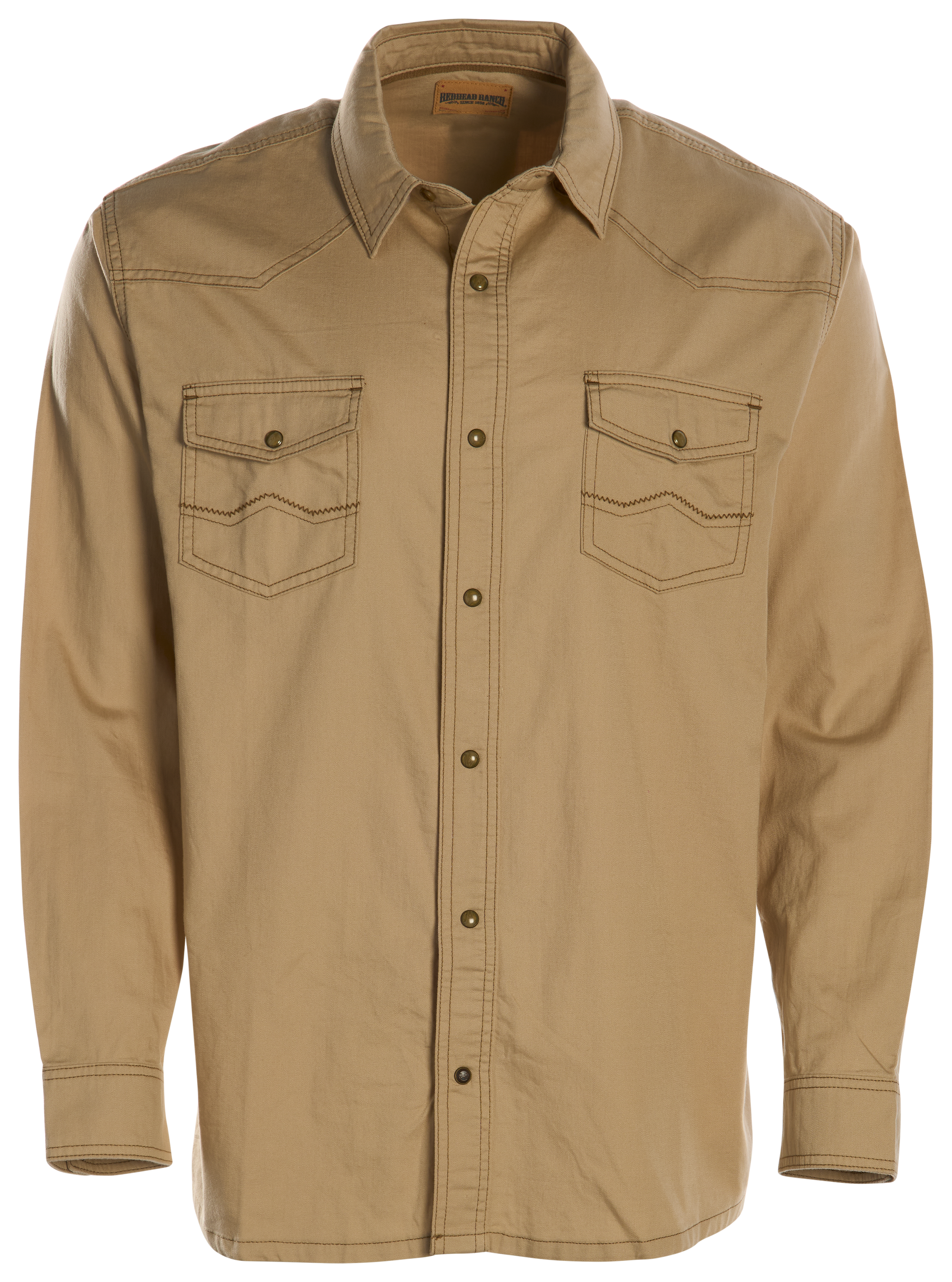 Image of RedHead Ranch Flint Creek Chambray Long-Sleeve Shirt - Light Khaki