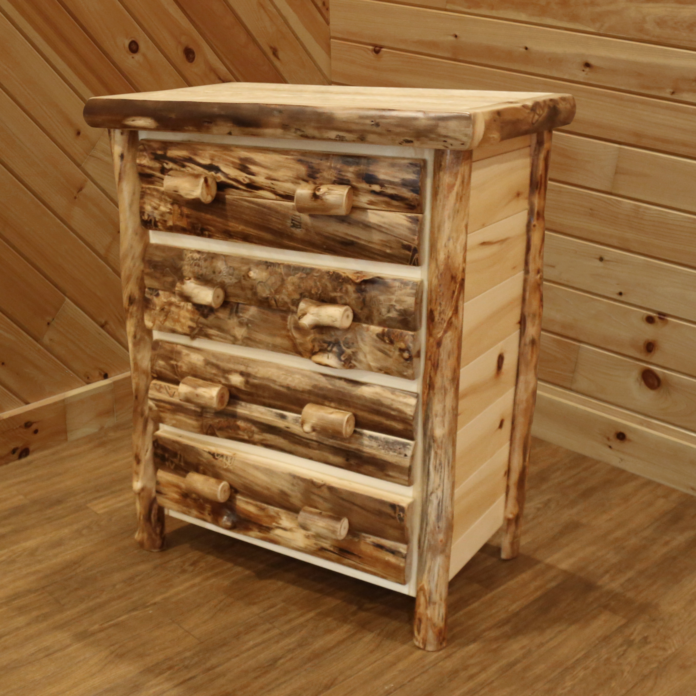 Image of Log Cabin Rustics Cabin Cove 4-Drawer Chest