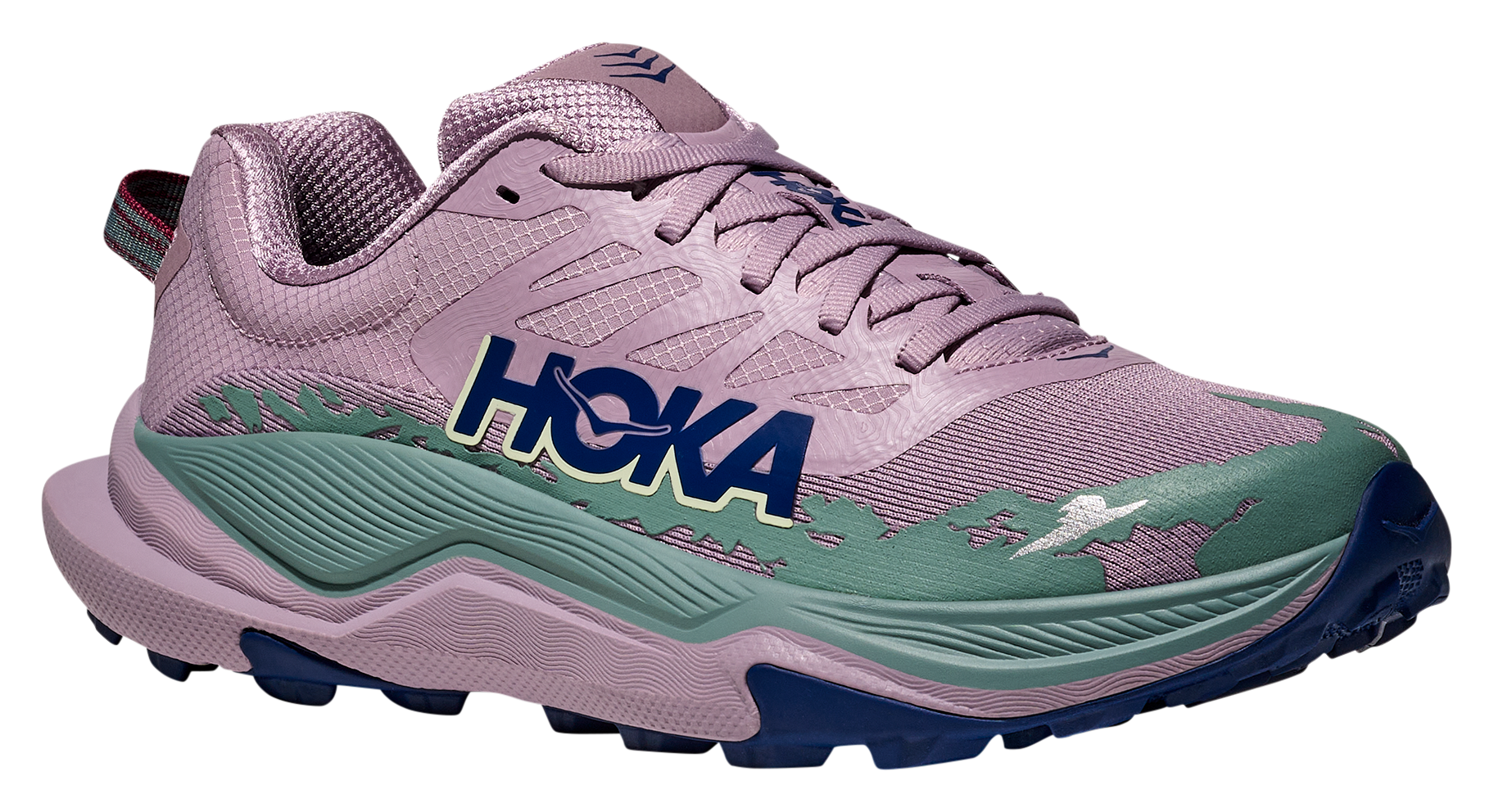 Image of HOKA Torrent 4 Trail Running Shoes for Ladies - Fragrant Lilac/Tart Cherry