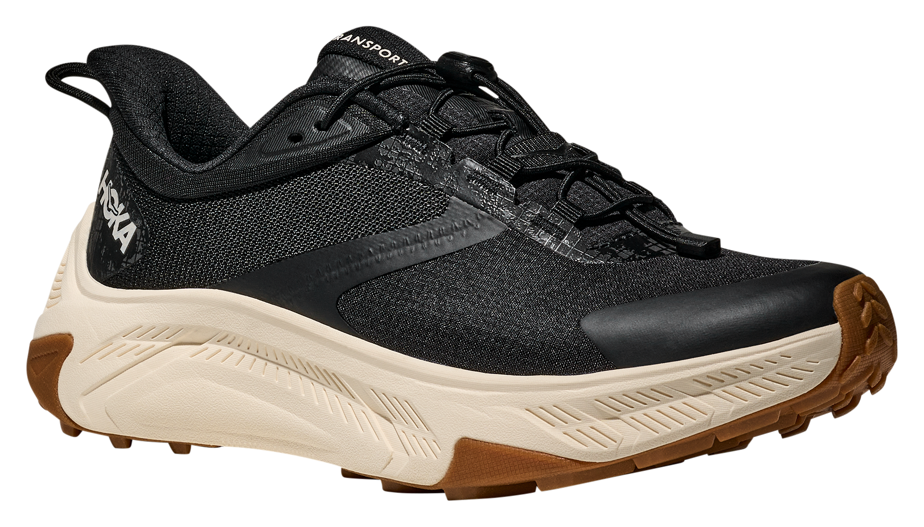 Image of HOKA Transport 2 Hiking Shoes for Women - Black/Alabaster - 10M