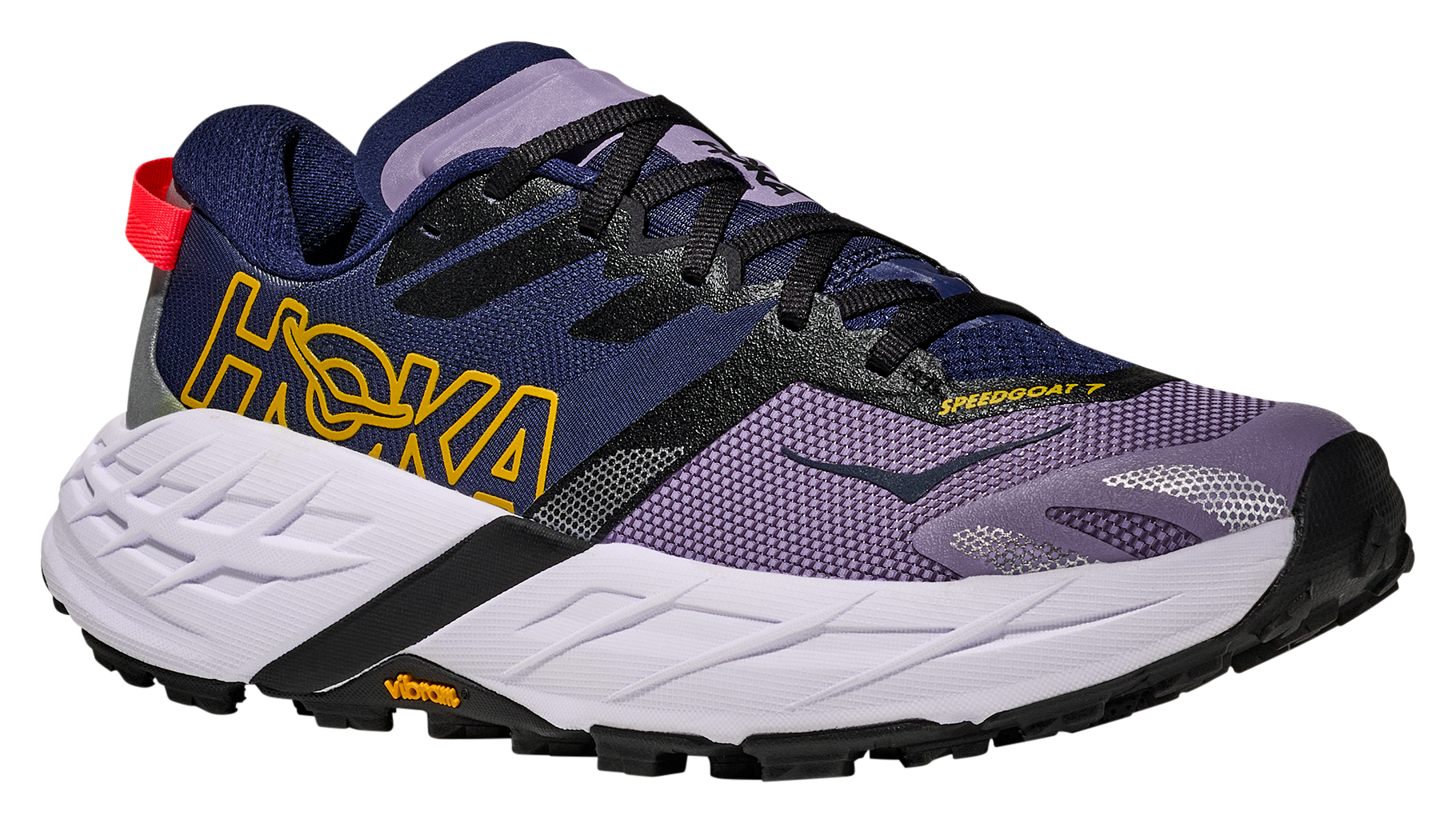 Image of HOKA Speedgoat 7 Trail Running Shoes for Women - Berry Jam/Starlight Glow