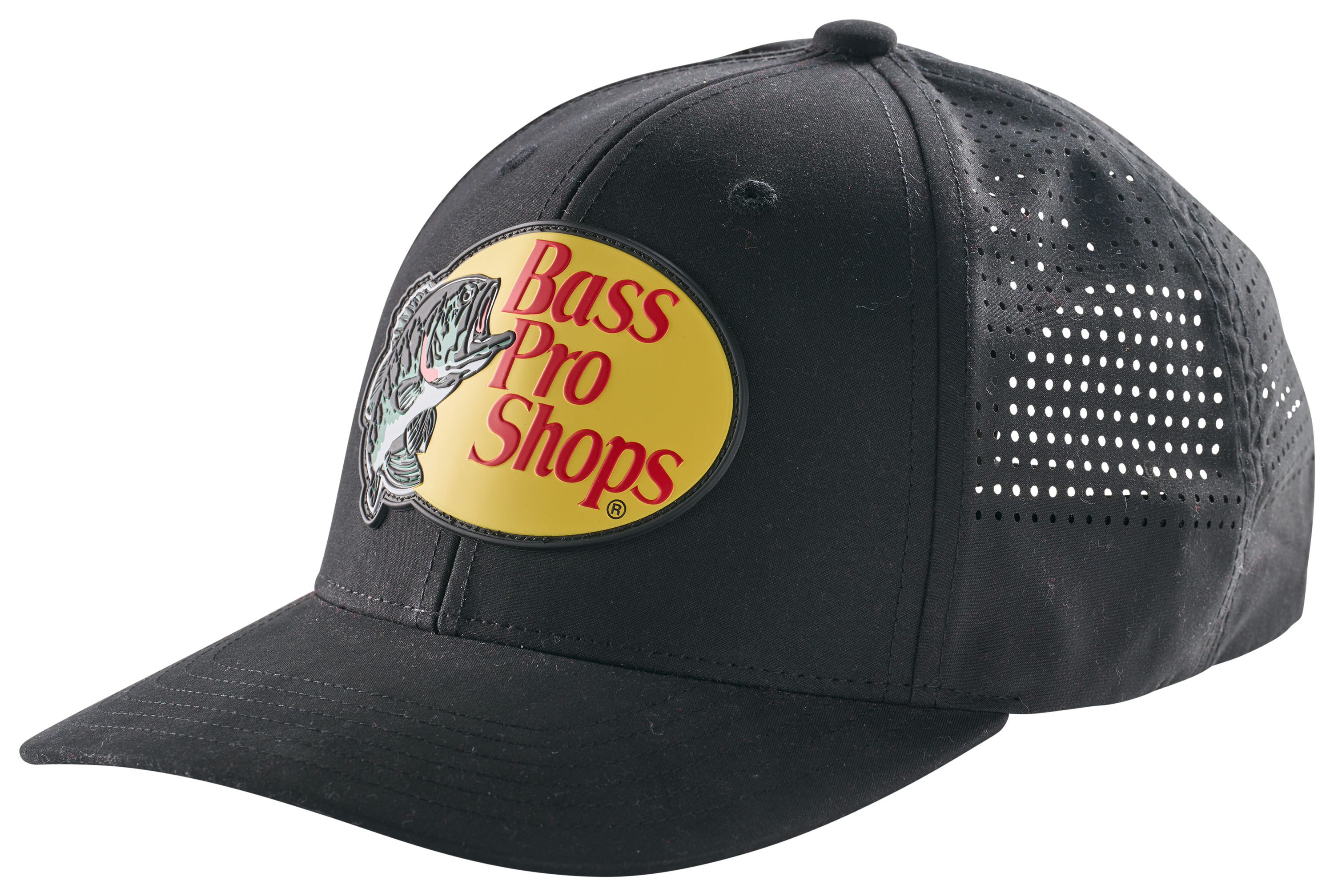 Image of Bass Pro Shops Performance Mesh-Back Cap - Black