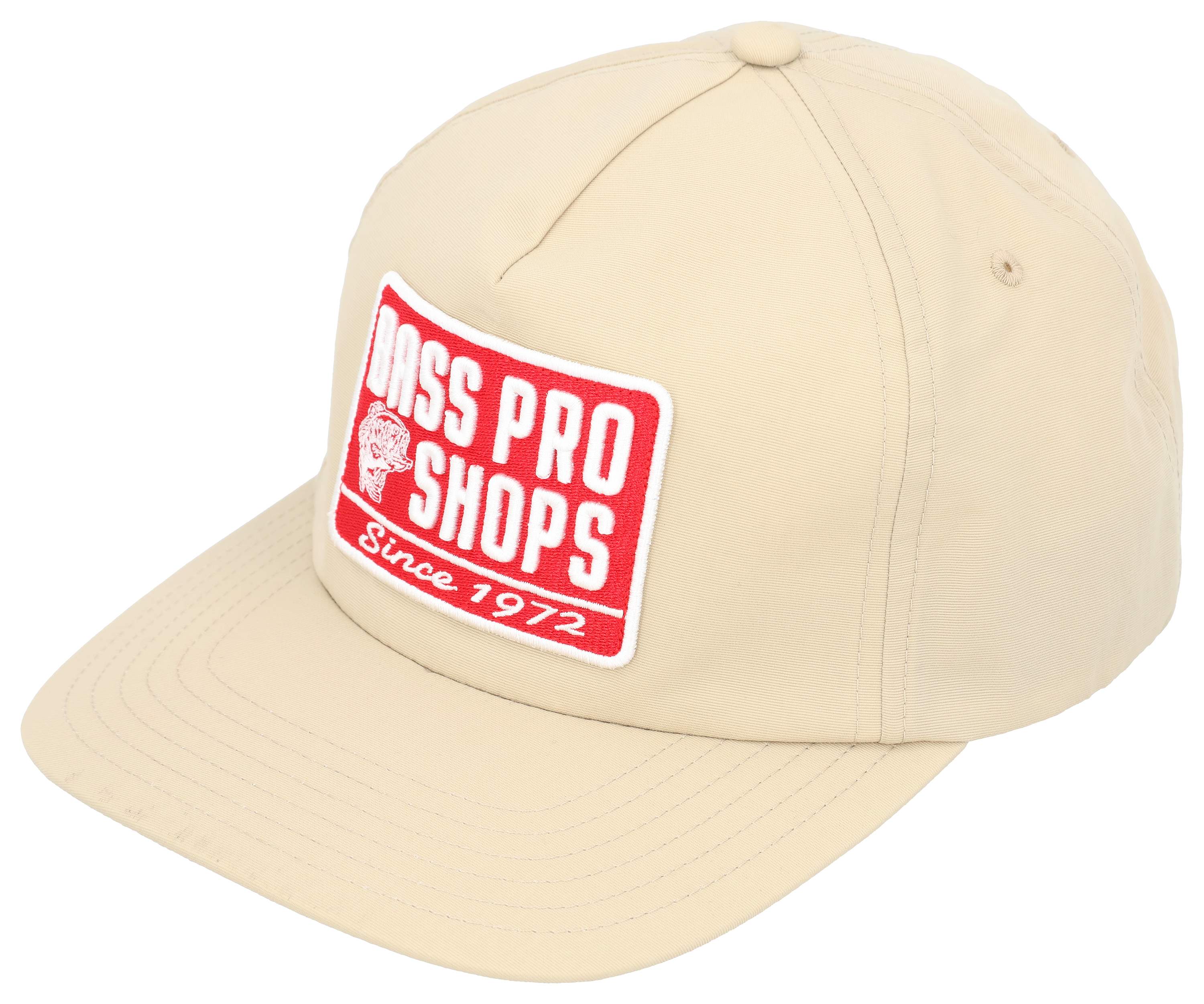 Image of Bass Pro Shops Nylon Patch Snapback Cap - Khaki