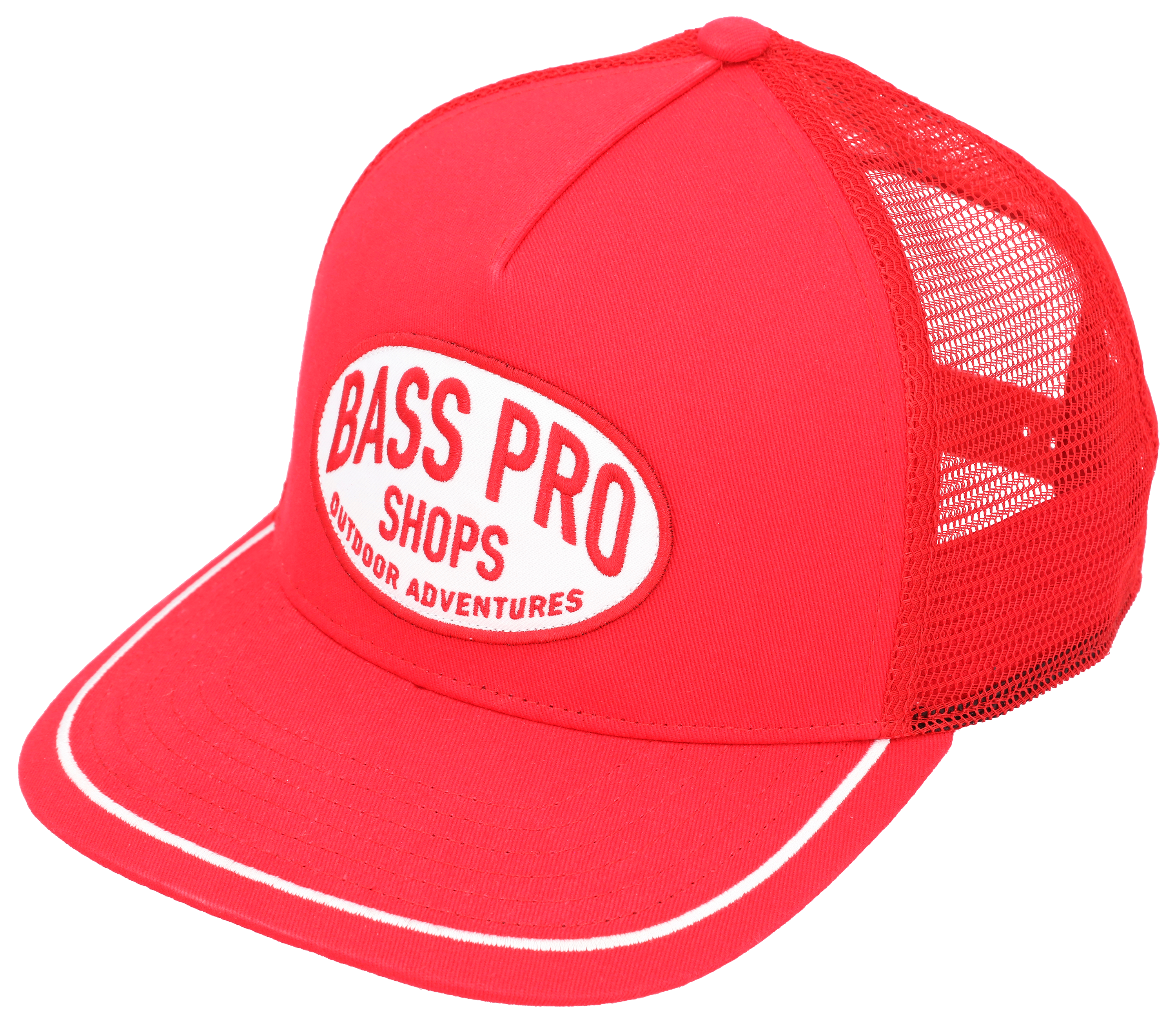 Image of Bass Pro Shops Oval Outdoor Adventures Patch Mesh-Back Snapback Cap
