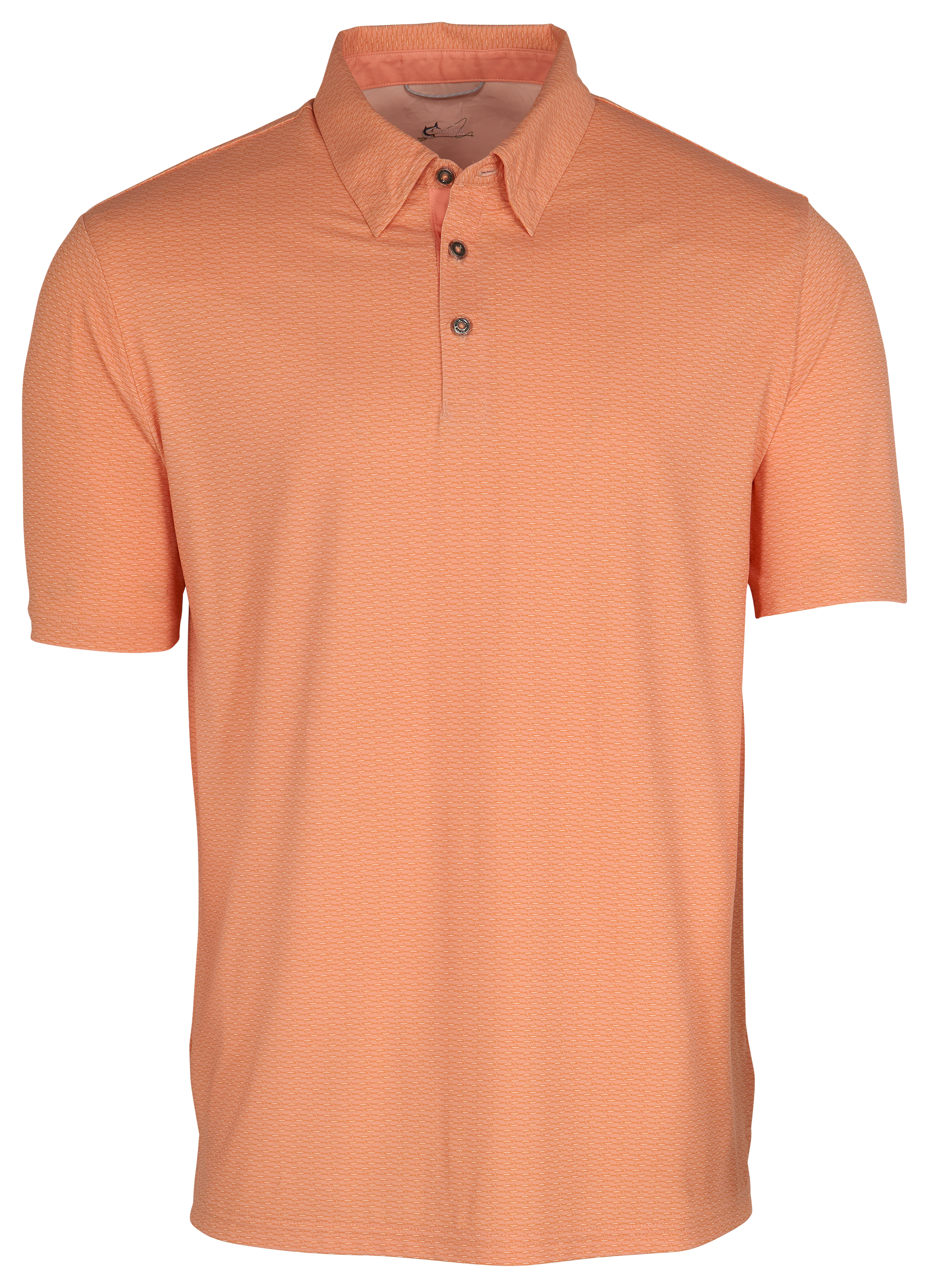 Image of World Wide Sportsman Tarpon Flats Polo - Micro Lure Peach