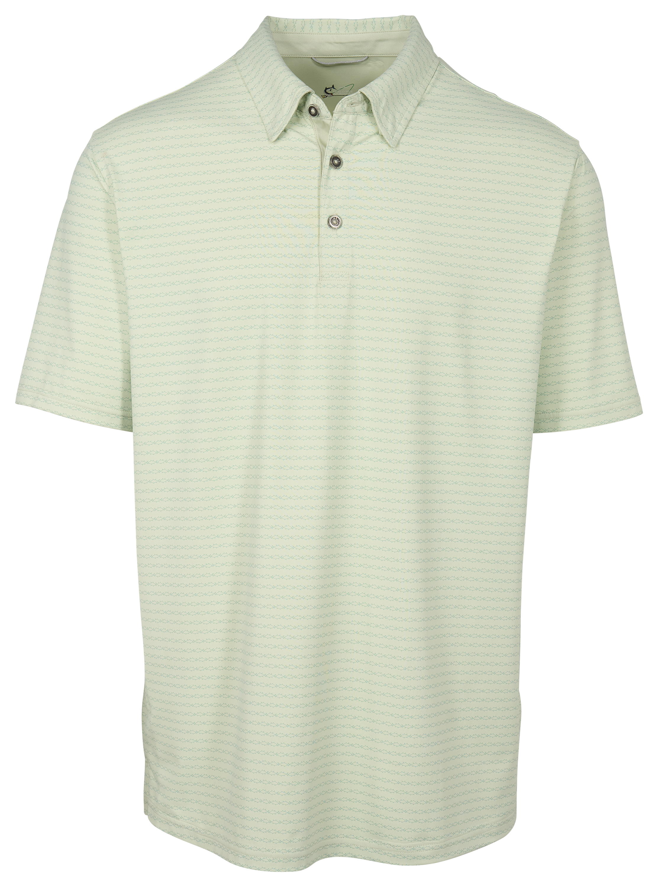 Image of World Wide Sportsman Tarpon Flats Polo - Green Lilly