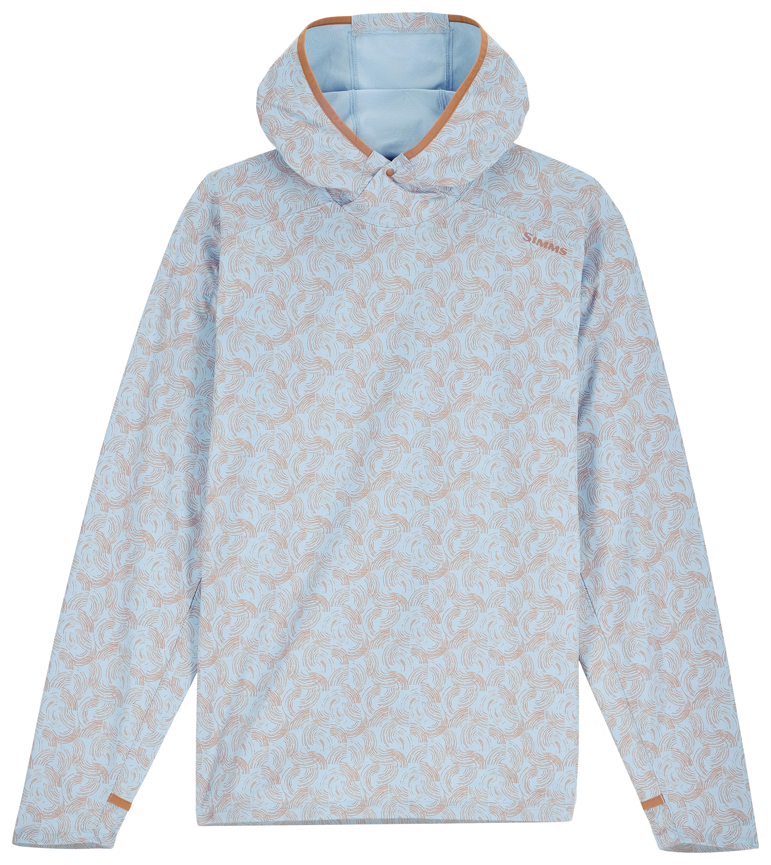 Image of Simms SolarFlex Hoodie - Half Moon Steel Blue - XL