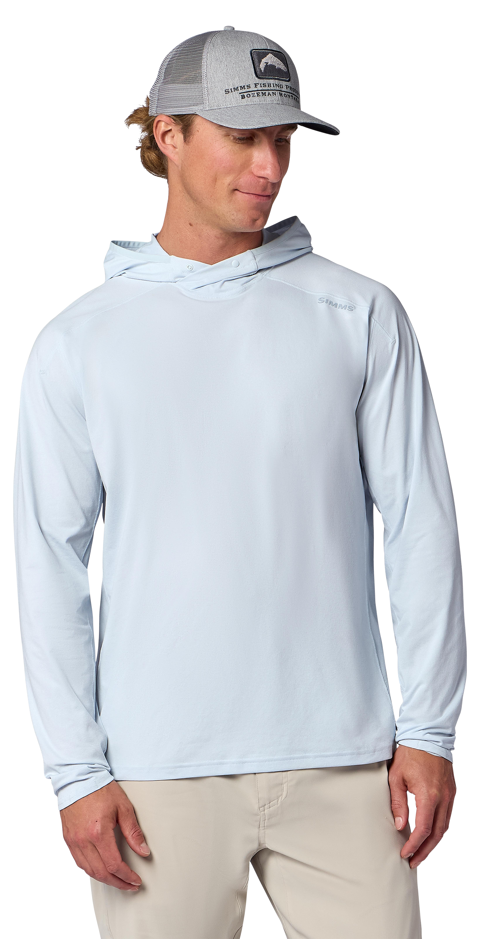 Image of Simms SolarFlex Hoodie - Bimini Blue