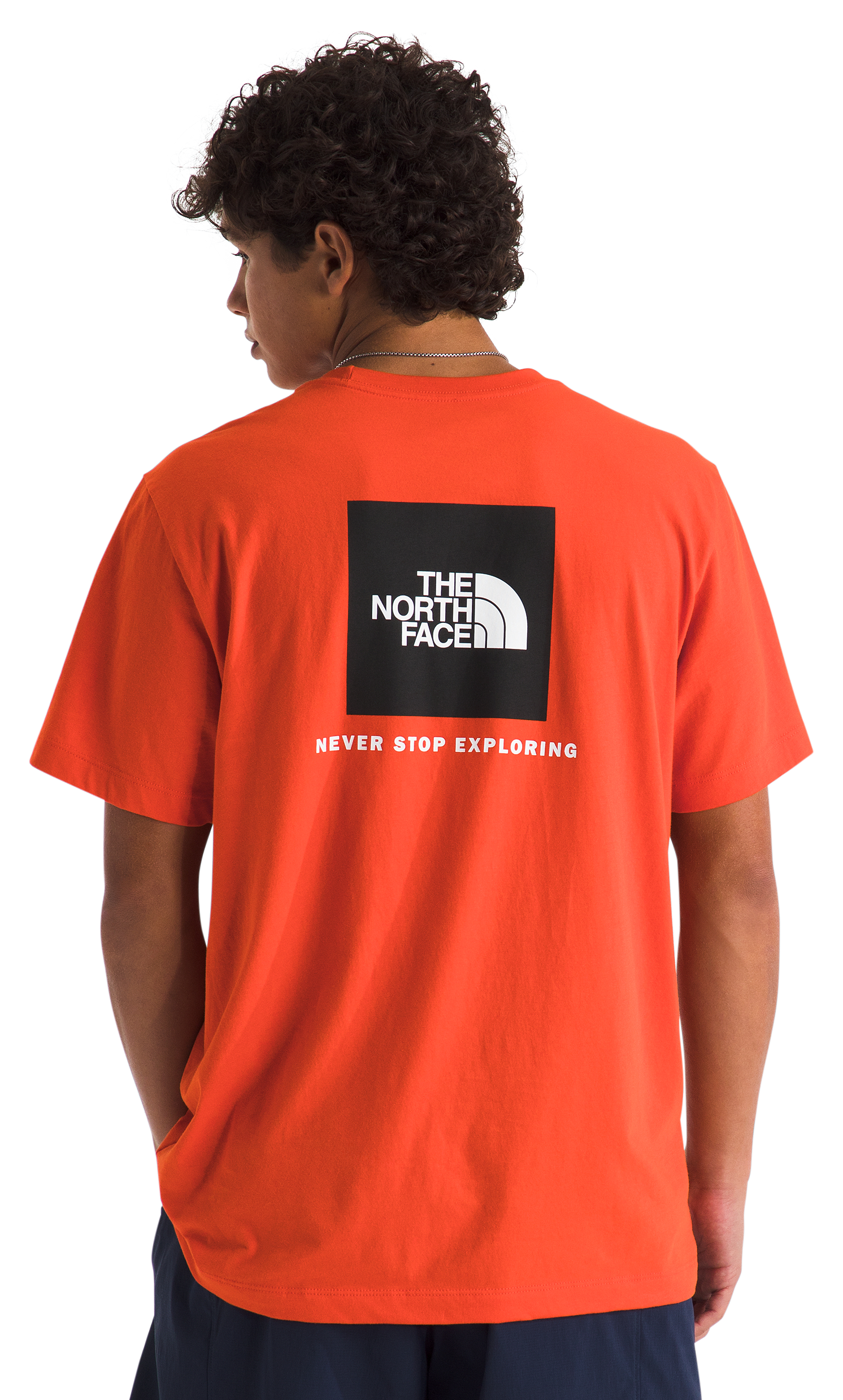 Image of The North Face Core Box NSE Short-Sleeve T-Shirt for Men - Lava Red