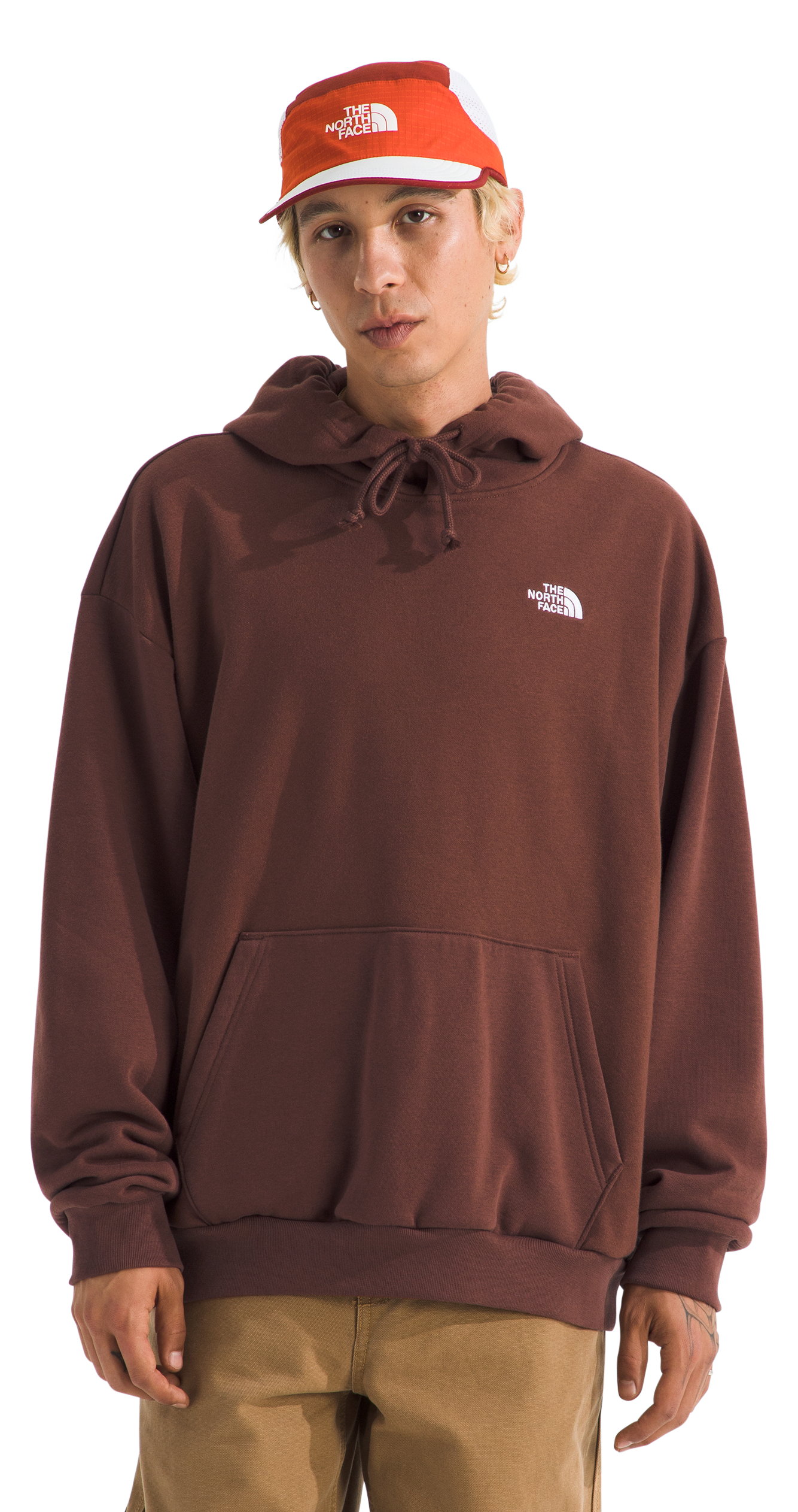 Image of The North Face Evolution Half Dome Oversized Hoodie - Ember Soil