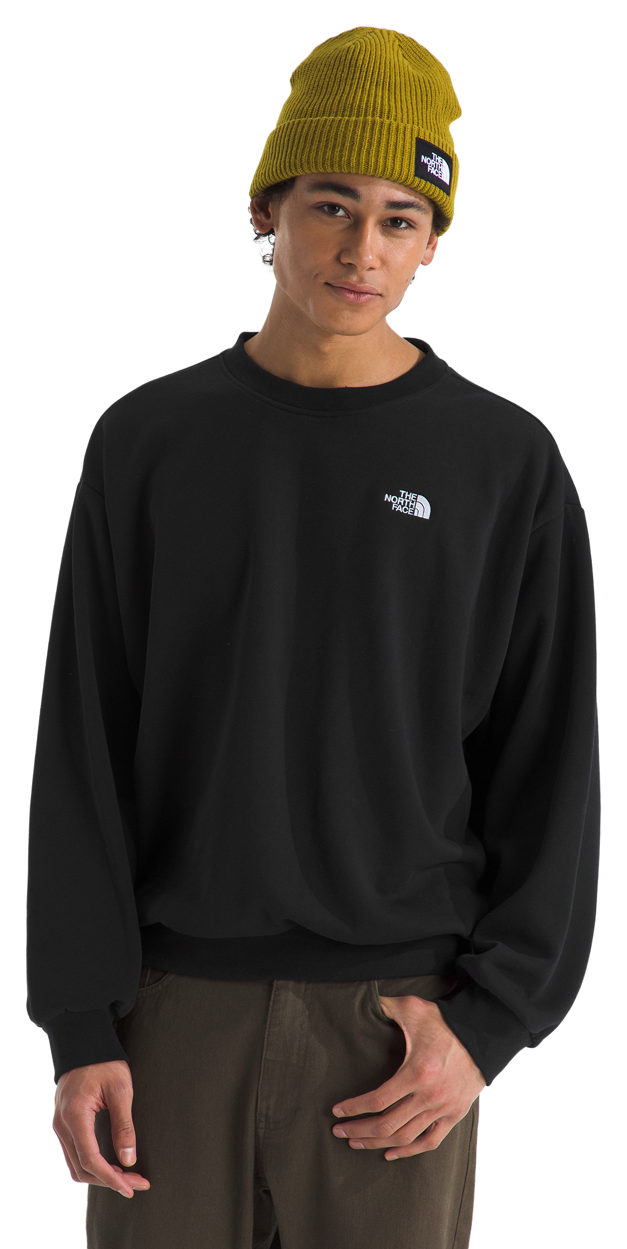 Image of The North Face Evolution Simple Dome Oversized Crew-Neck Pullover - Black - M