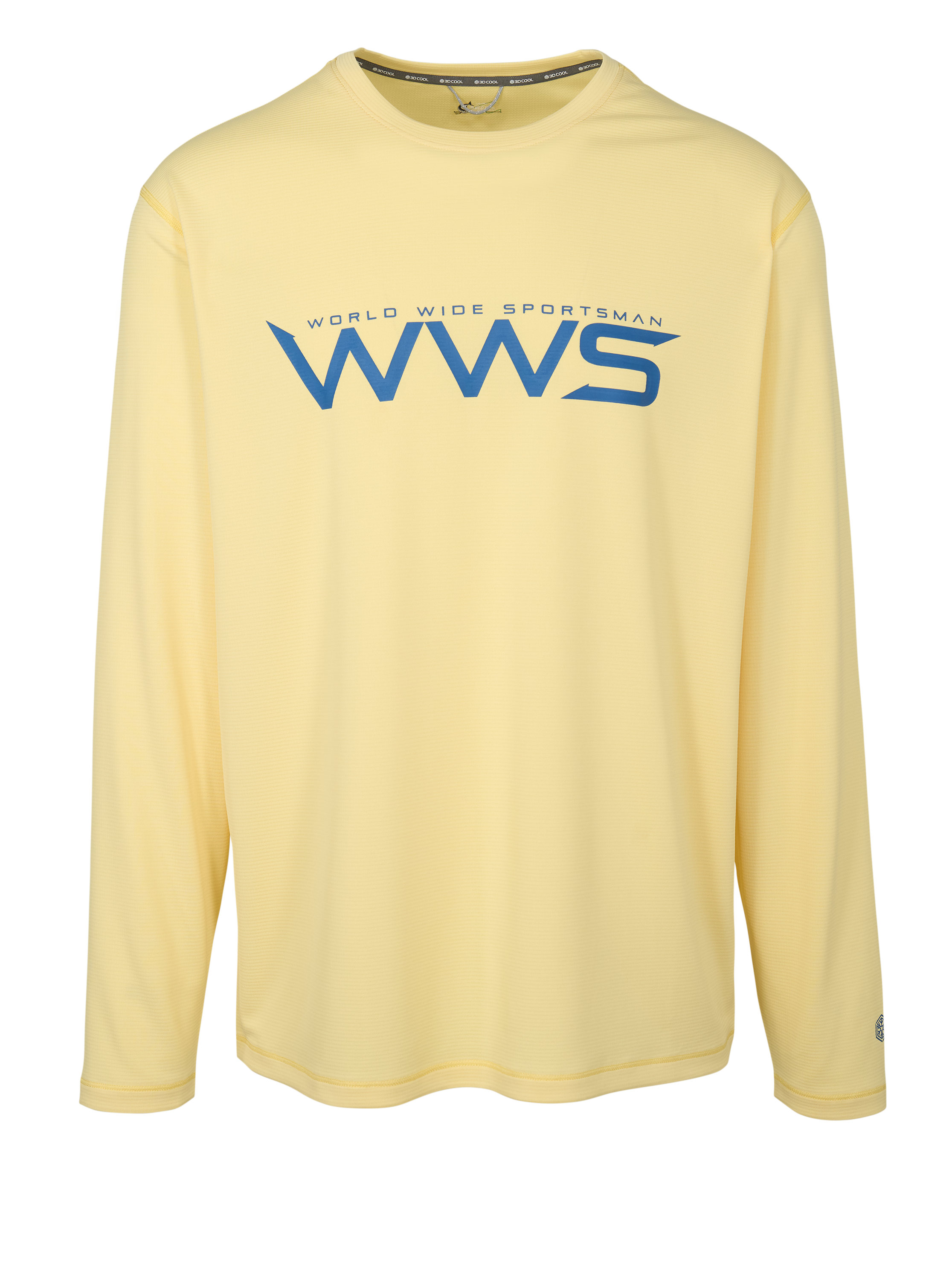 Image of World Wide Sportsman 3D Cool Casting Graphic Long-Sleeve T-Shirt - Pale Yellow