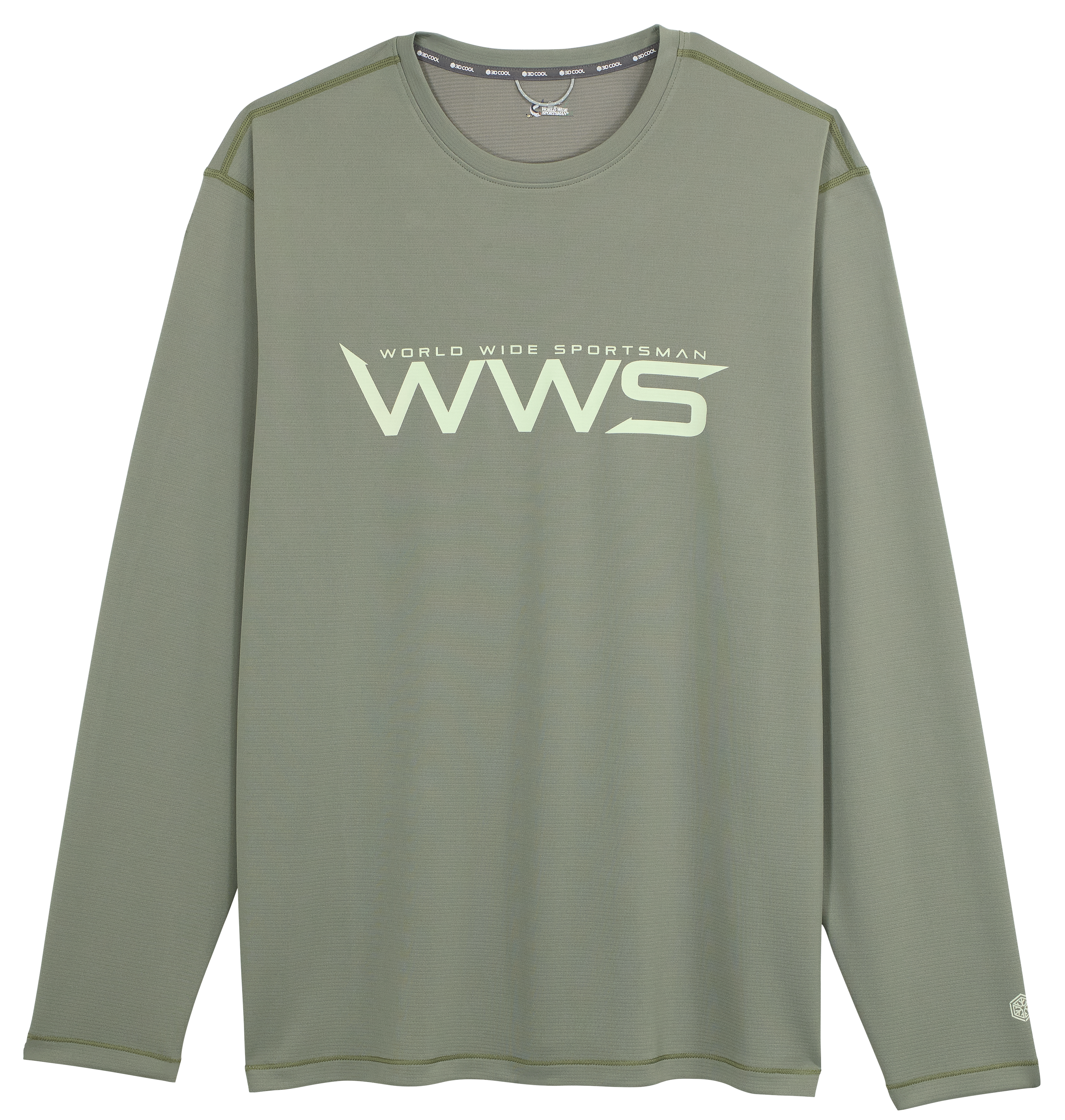 Image of World Wide Sportsman 3D Cool Casting Long-Sleeve T-Shirt - Sea Spray