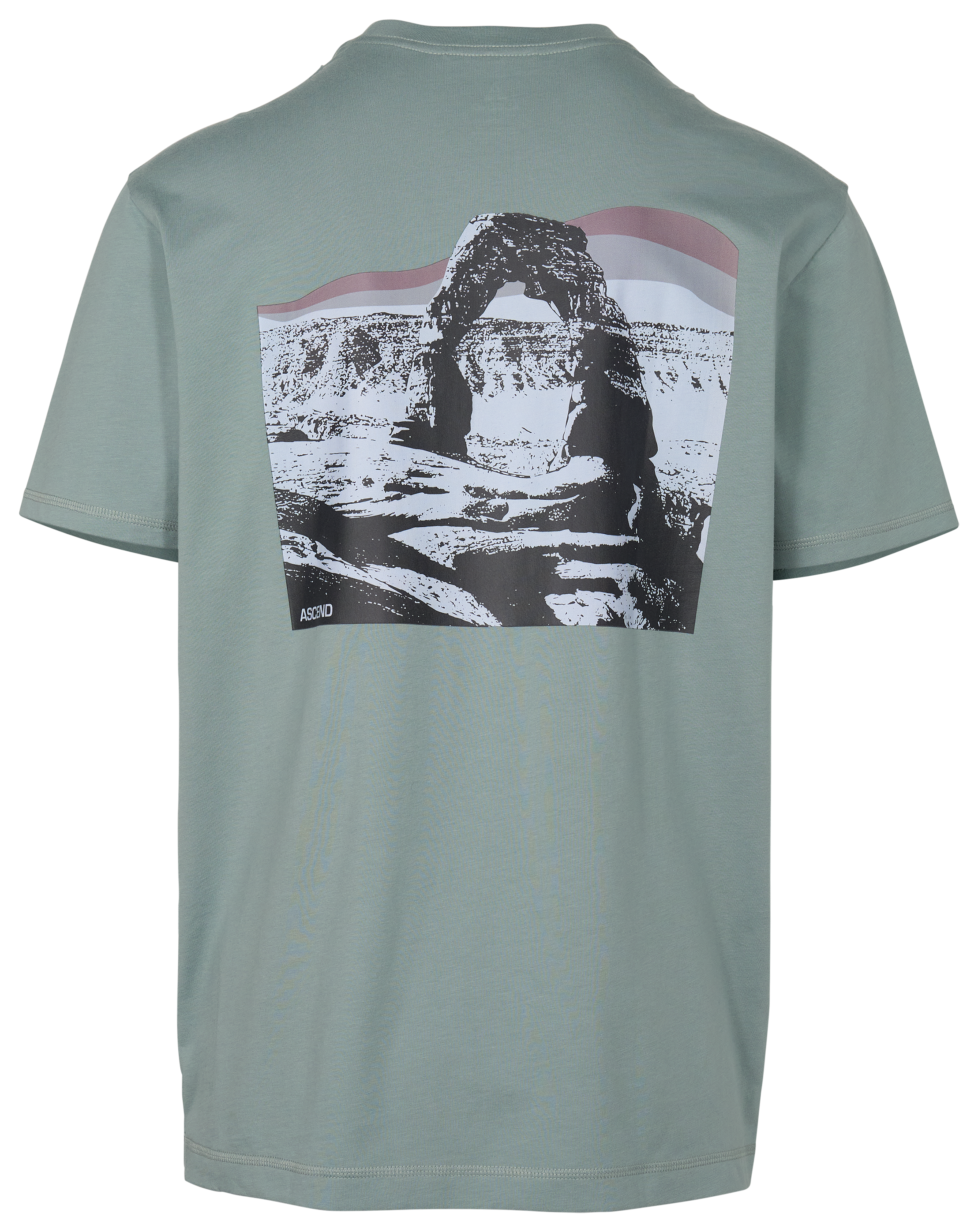 Image of Ascend Slate Mountain Graphic Short-Sleeve T-Shirt - Slate - L
