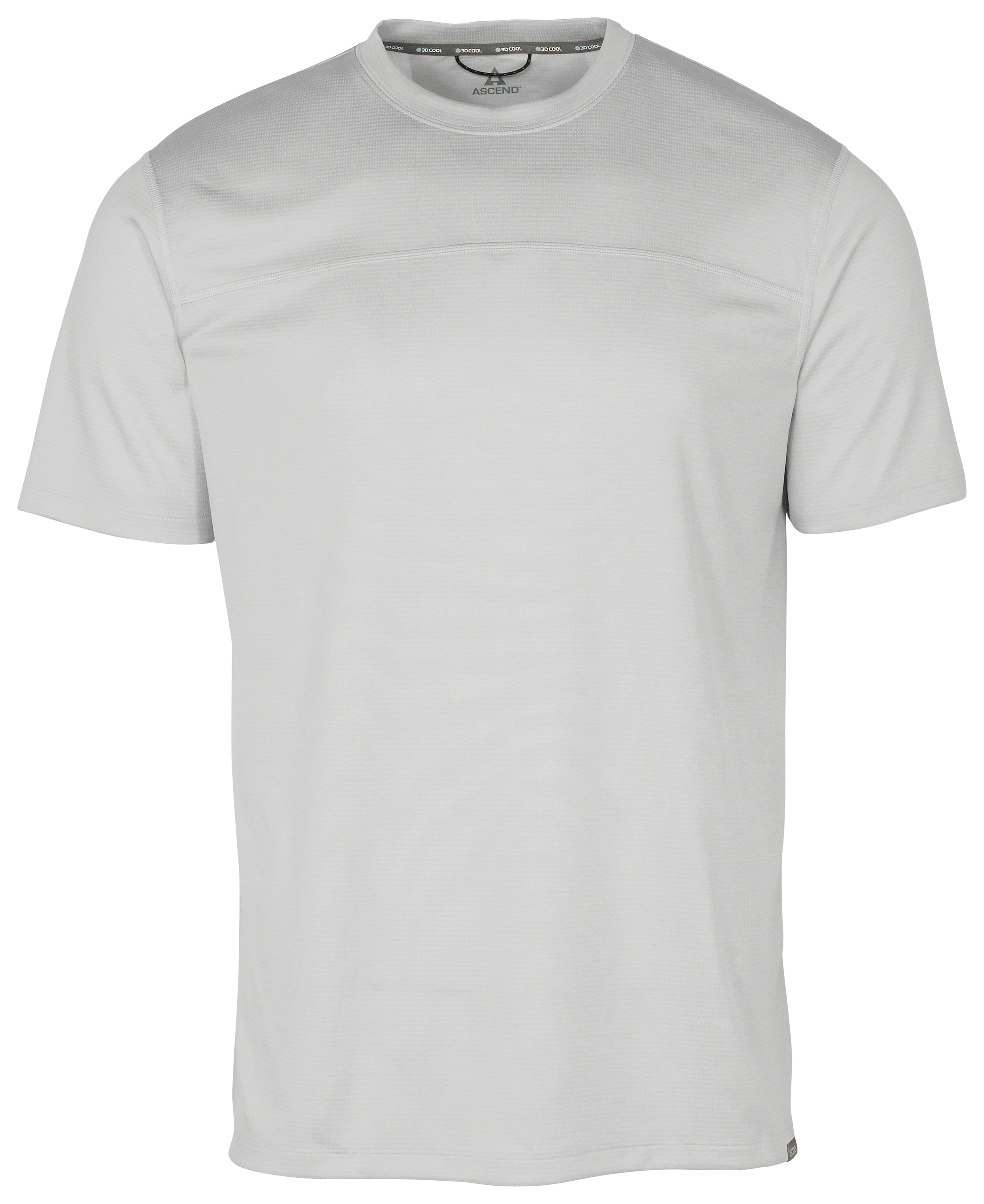 Image of Ascend 3D Cool Knit Short-Sleeve Crew - Oyster Mushroom