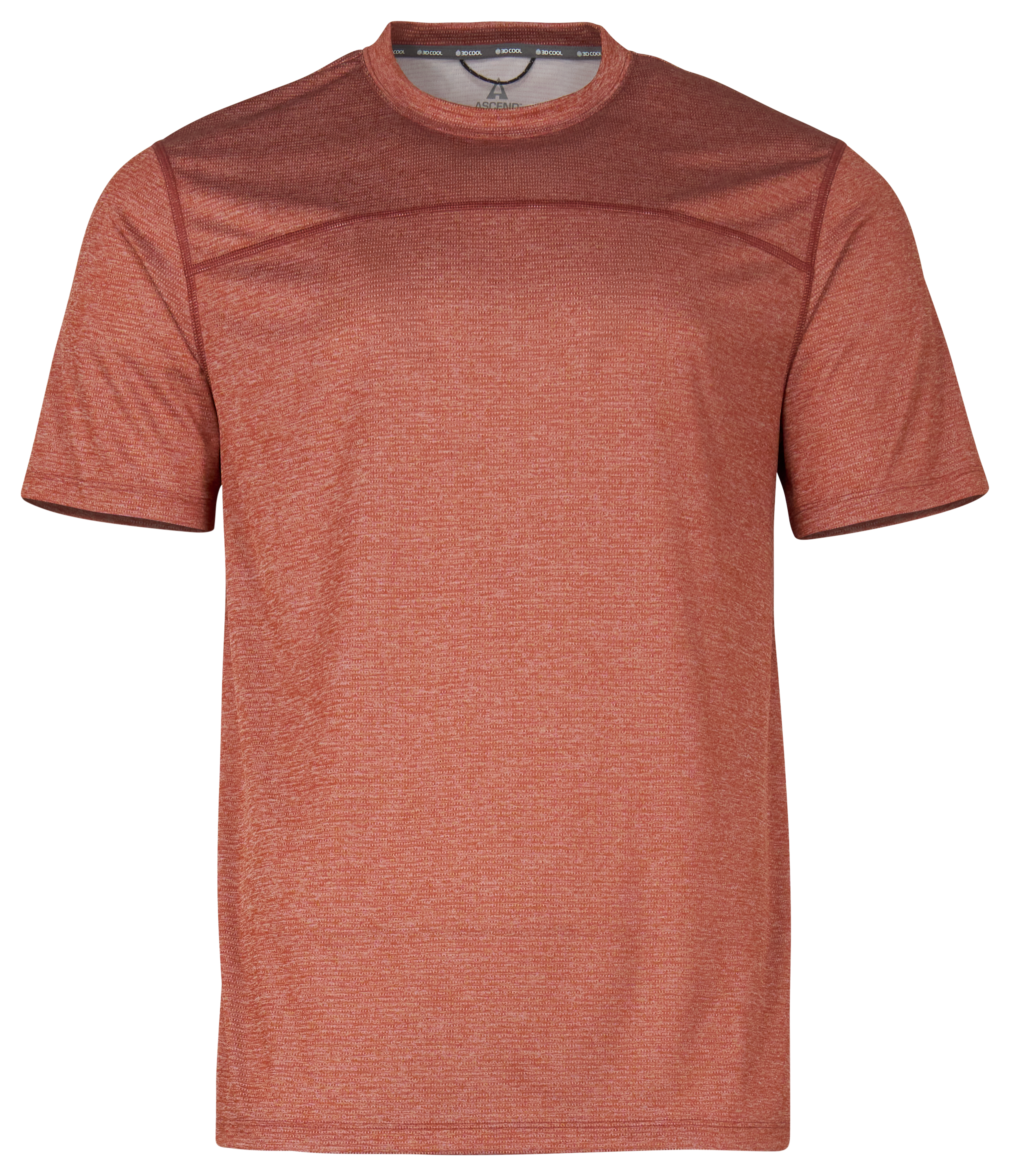 Image of Ascend 3D Cool Knit Short-Sleeve Crew - Auburn