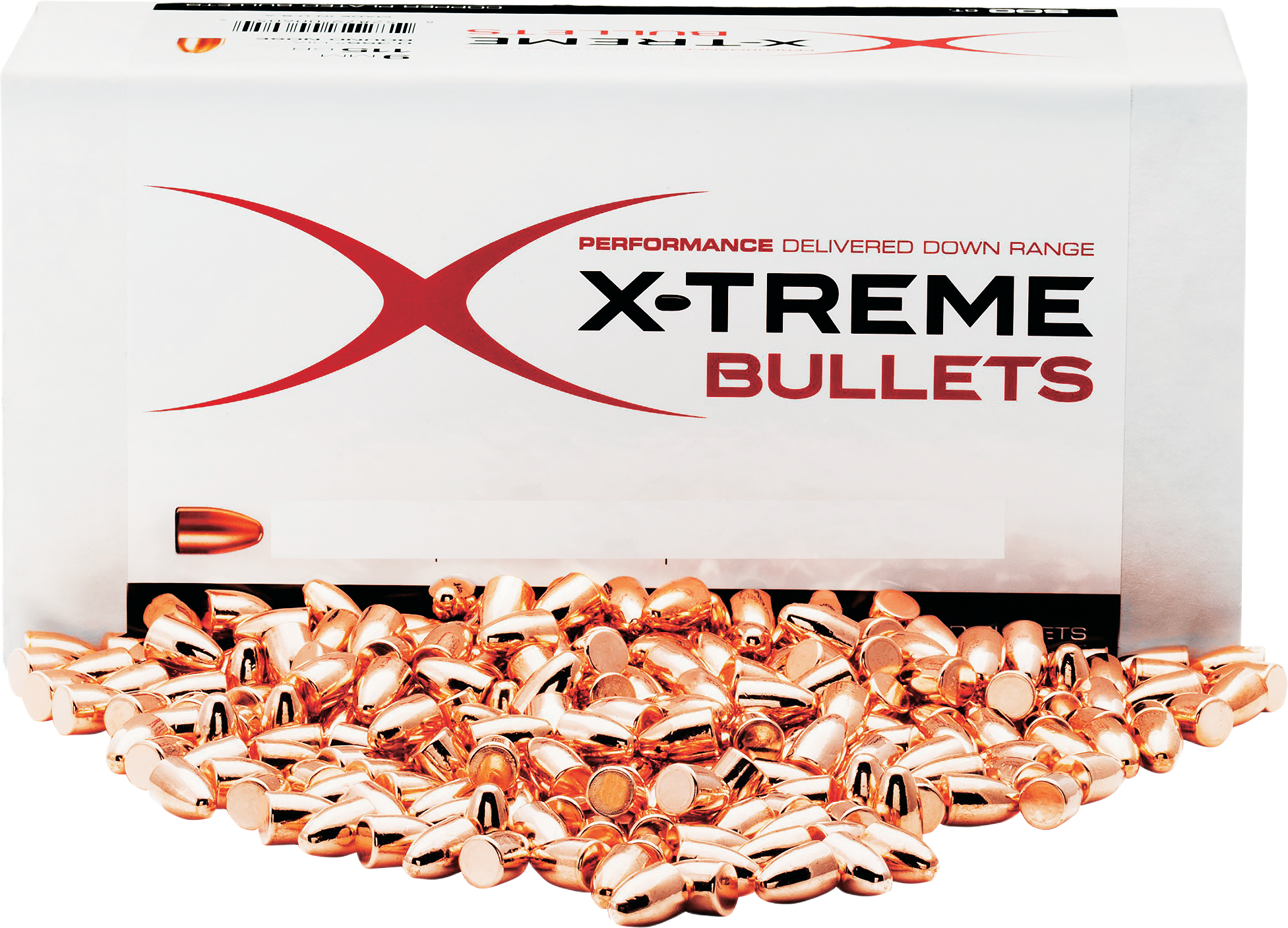 X-Treme Bullets Copper Plated RN Pistol Bullets - 9mm - 165 Grain - .356 - X-TREME