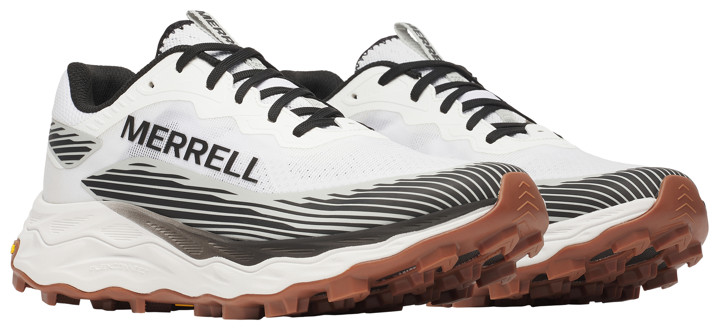 Image of Merrell Agility Peak 6 Trail Running Shoes for Men - White/Black - 8M