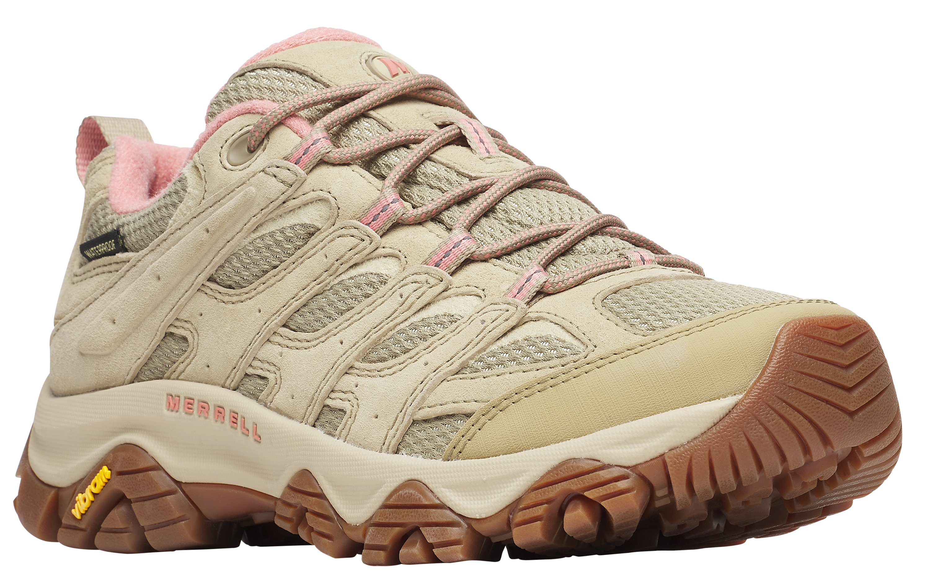 Image of Merrell Moab 3 Low Waterproof Hiking Shoes for Ladies - Mountain - 10M