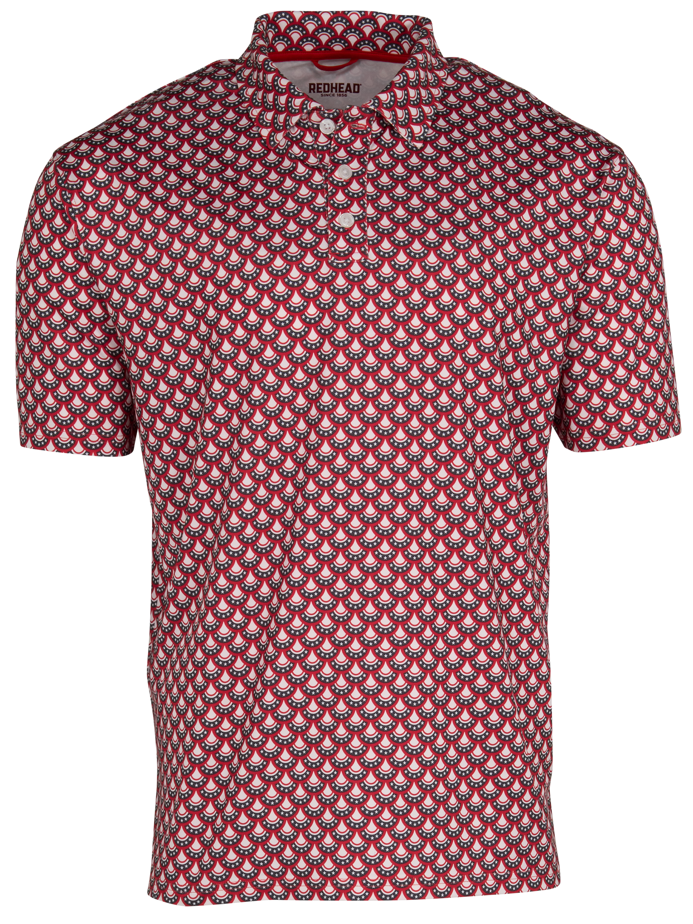 Image of RedHead Americana Short-Sleeve Polo - Celebration Print