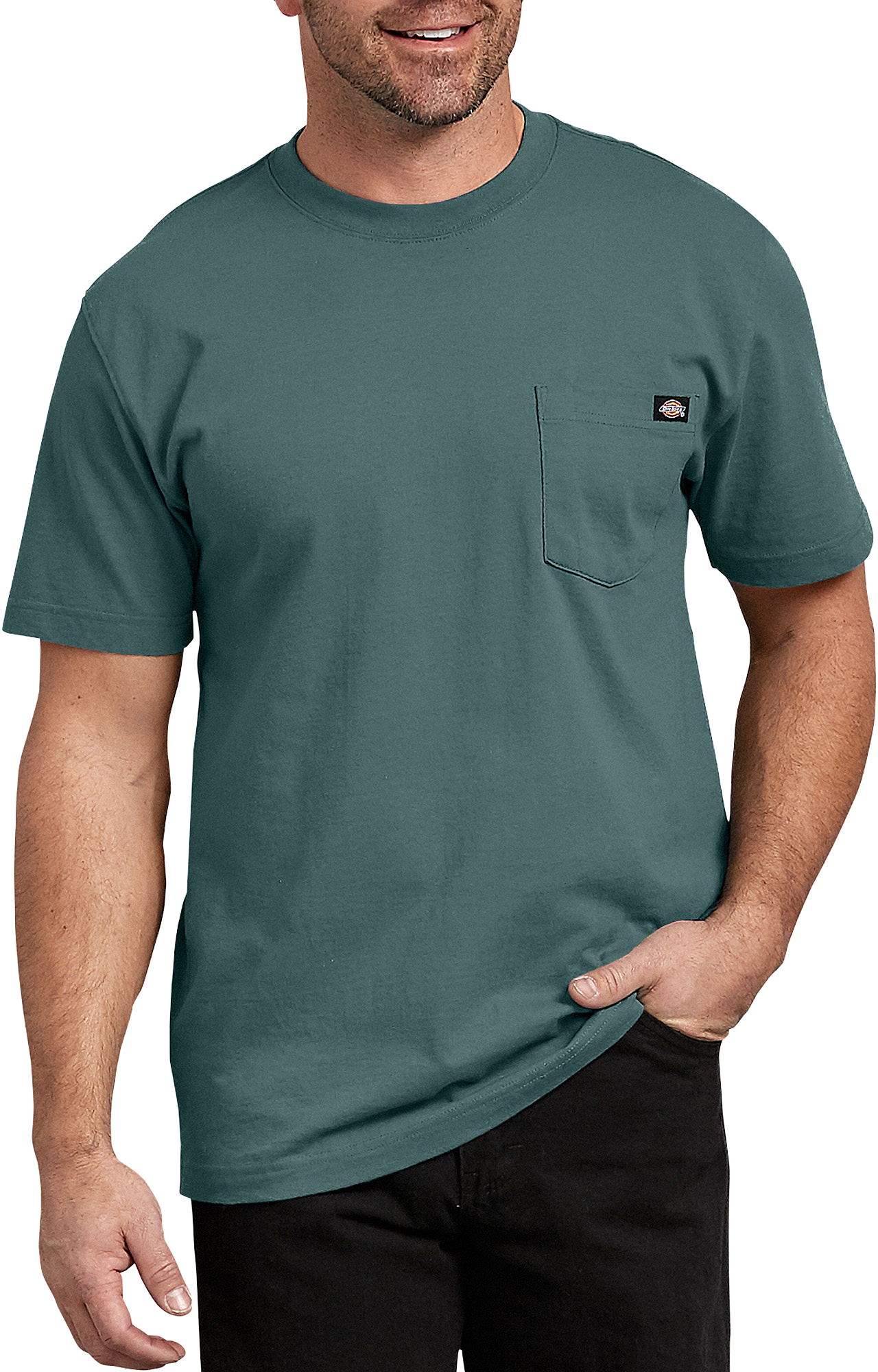Image of Dickies Heavyweight Short-Sleeve T-Shirt for Men - Lincoln Green