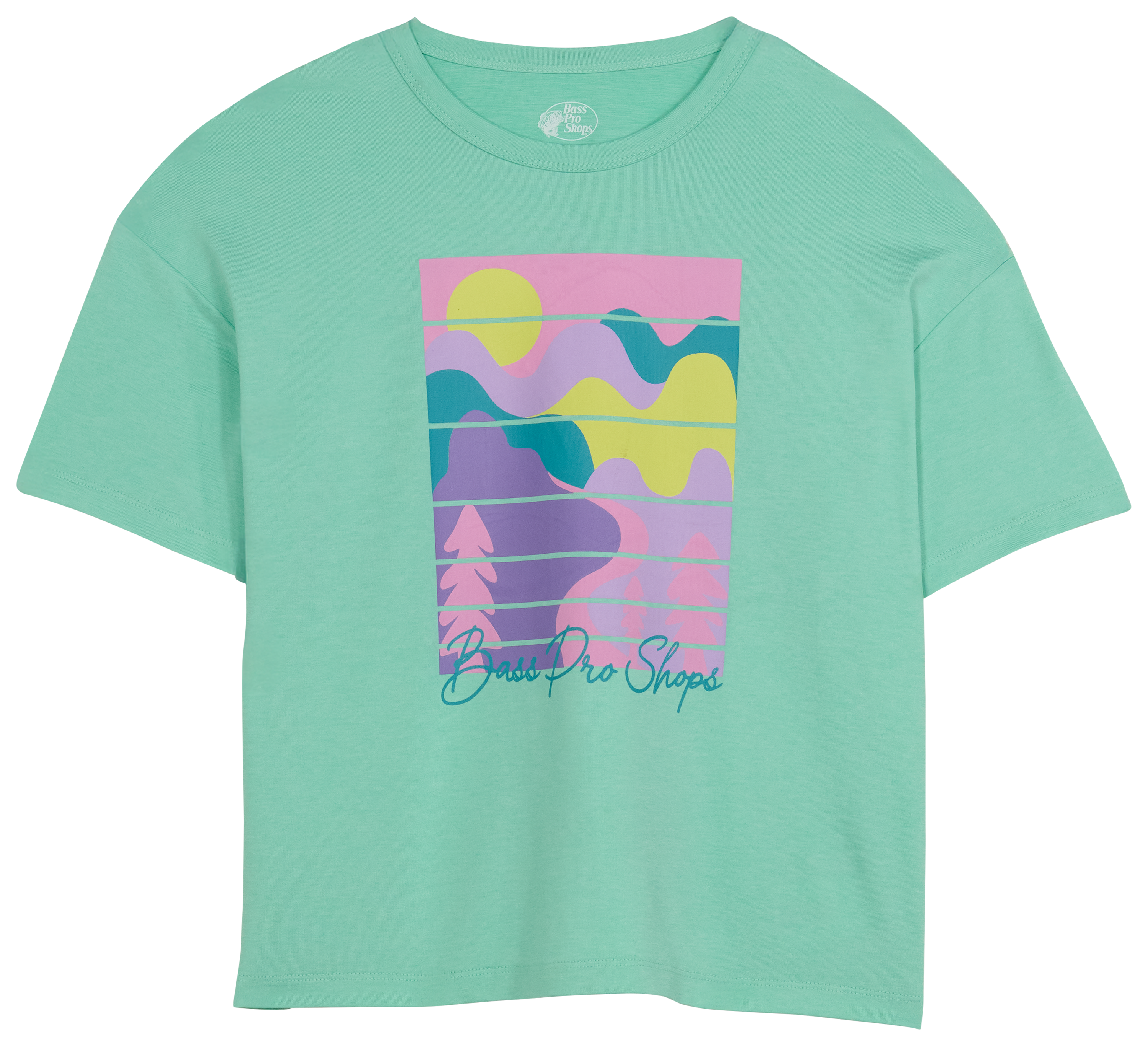 Image of Bass Pro Shops Performance Short-Sleeve T-Shirt for Kids - Cabbage