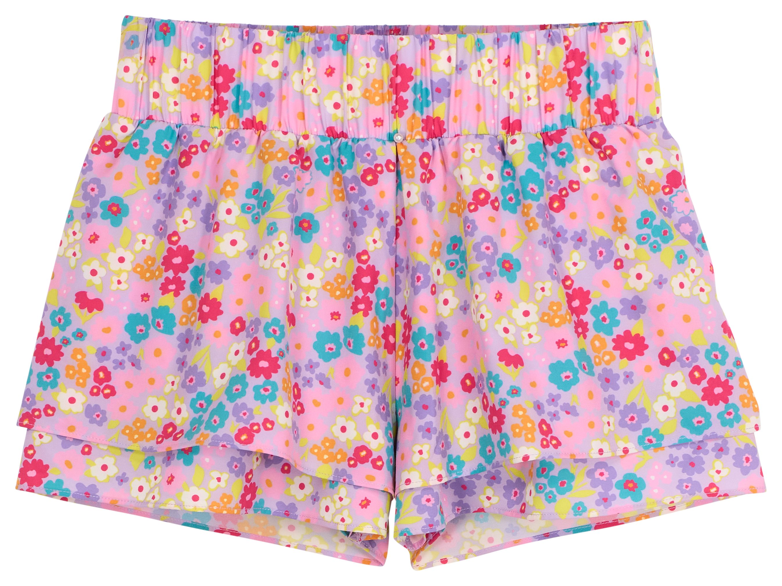 Image of Bass Pro Shops Performance Shorts for Kids - Purple Floral