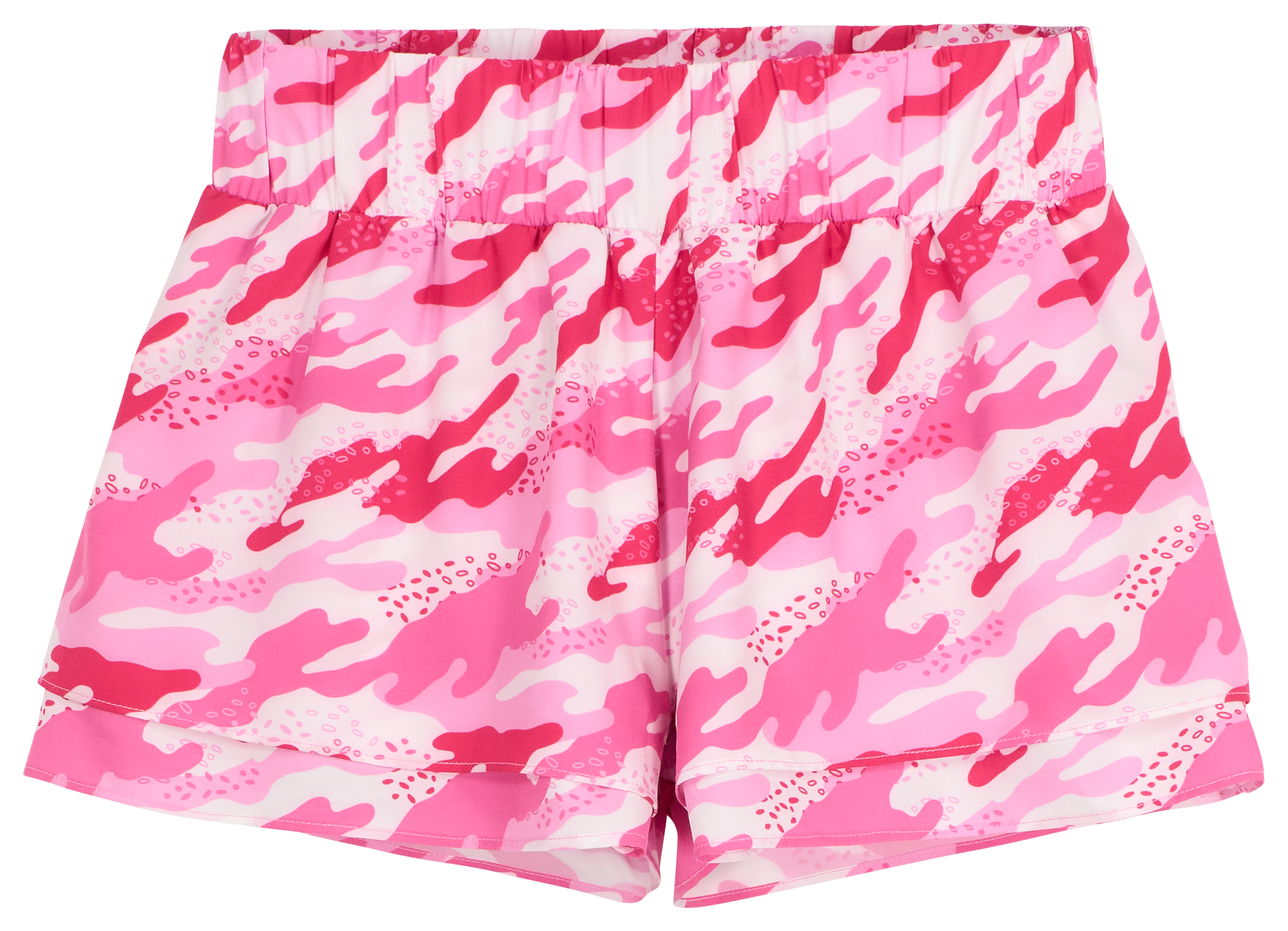 Image of Bass Pro Shops Performance Shorts for Kids - Pink Camo
