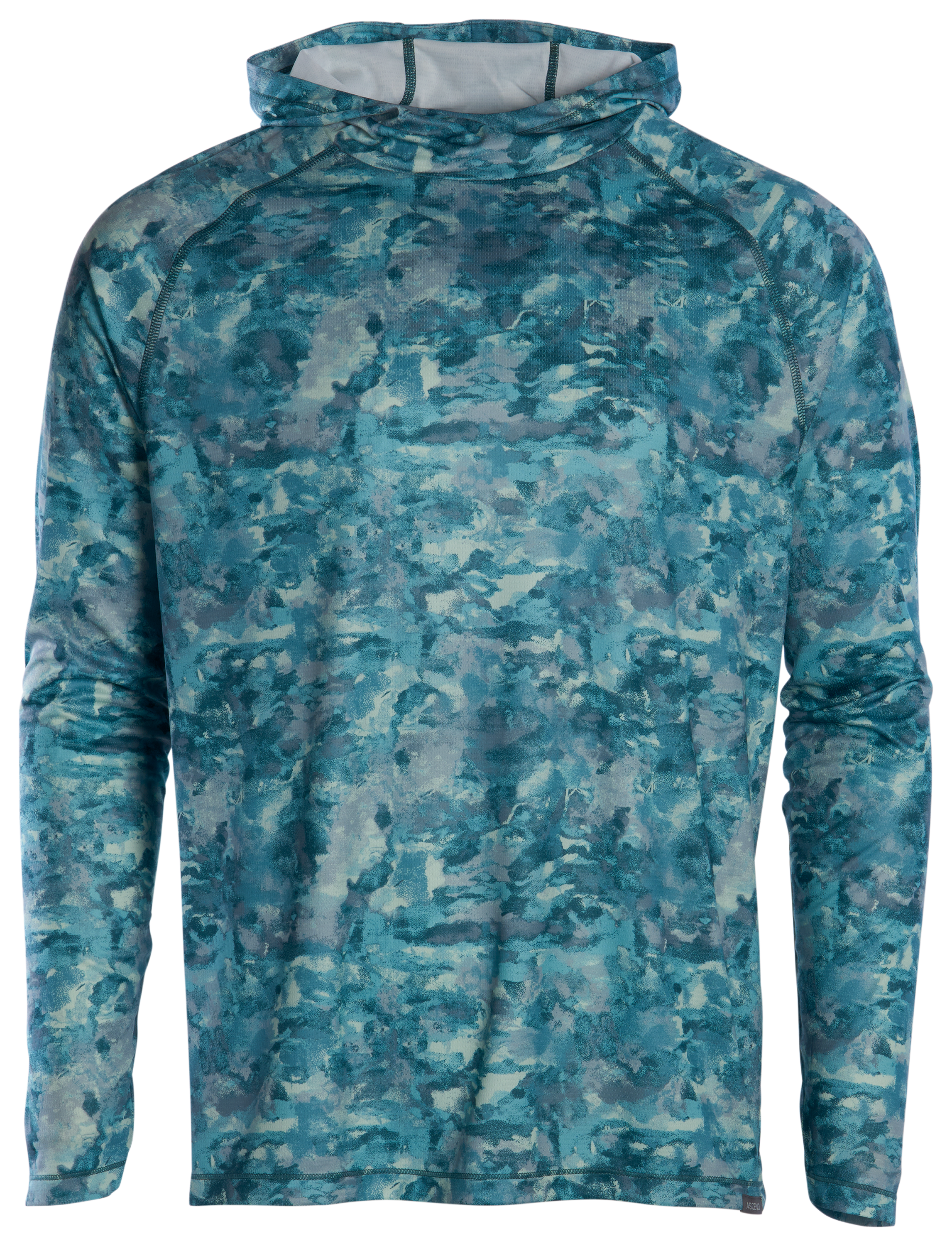 Image of Ascend 3D Cool Long-Sleeve Hoodie - Blue Abstract