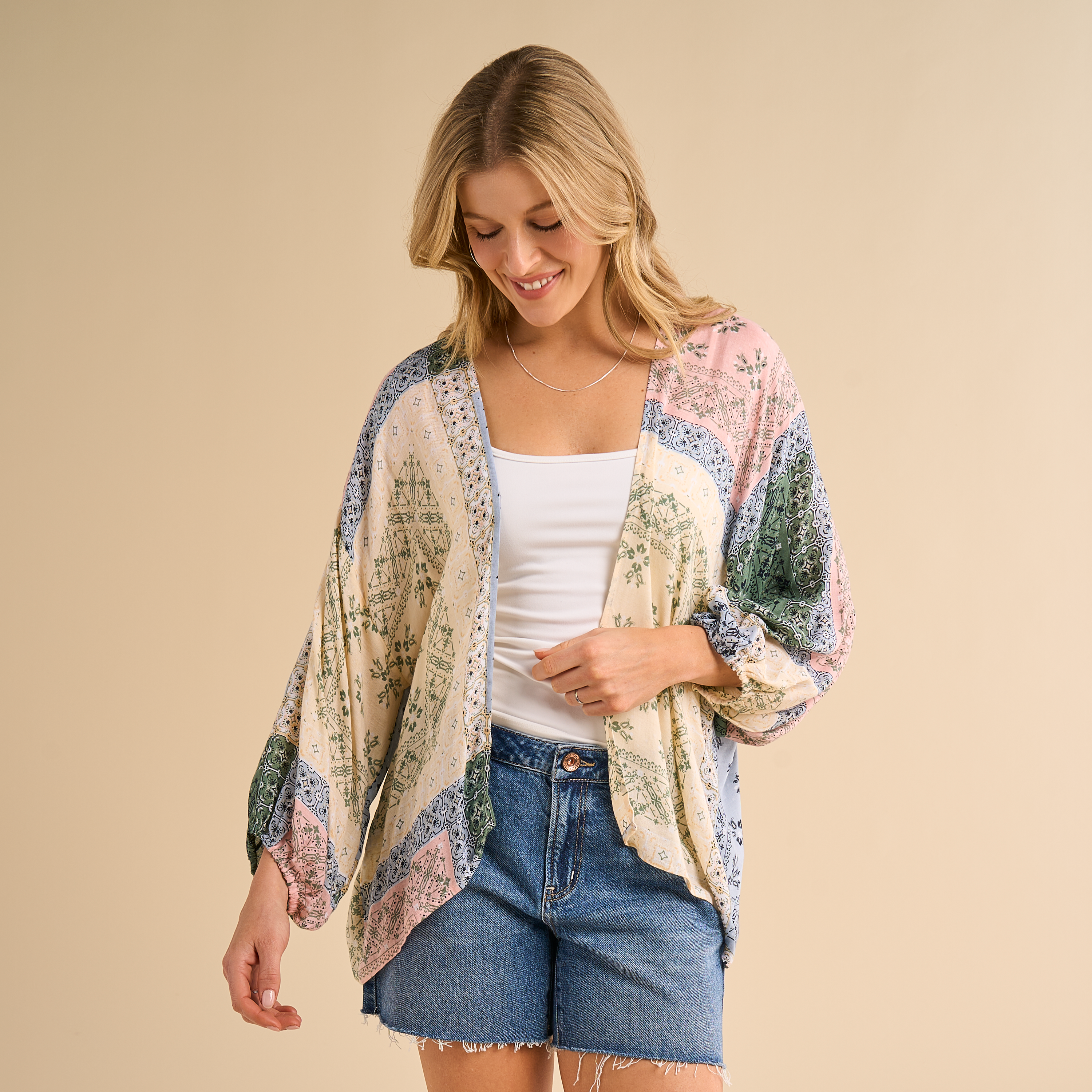 Image of Natural Reflections Catalina Kimono - Multi