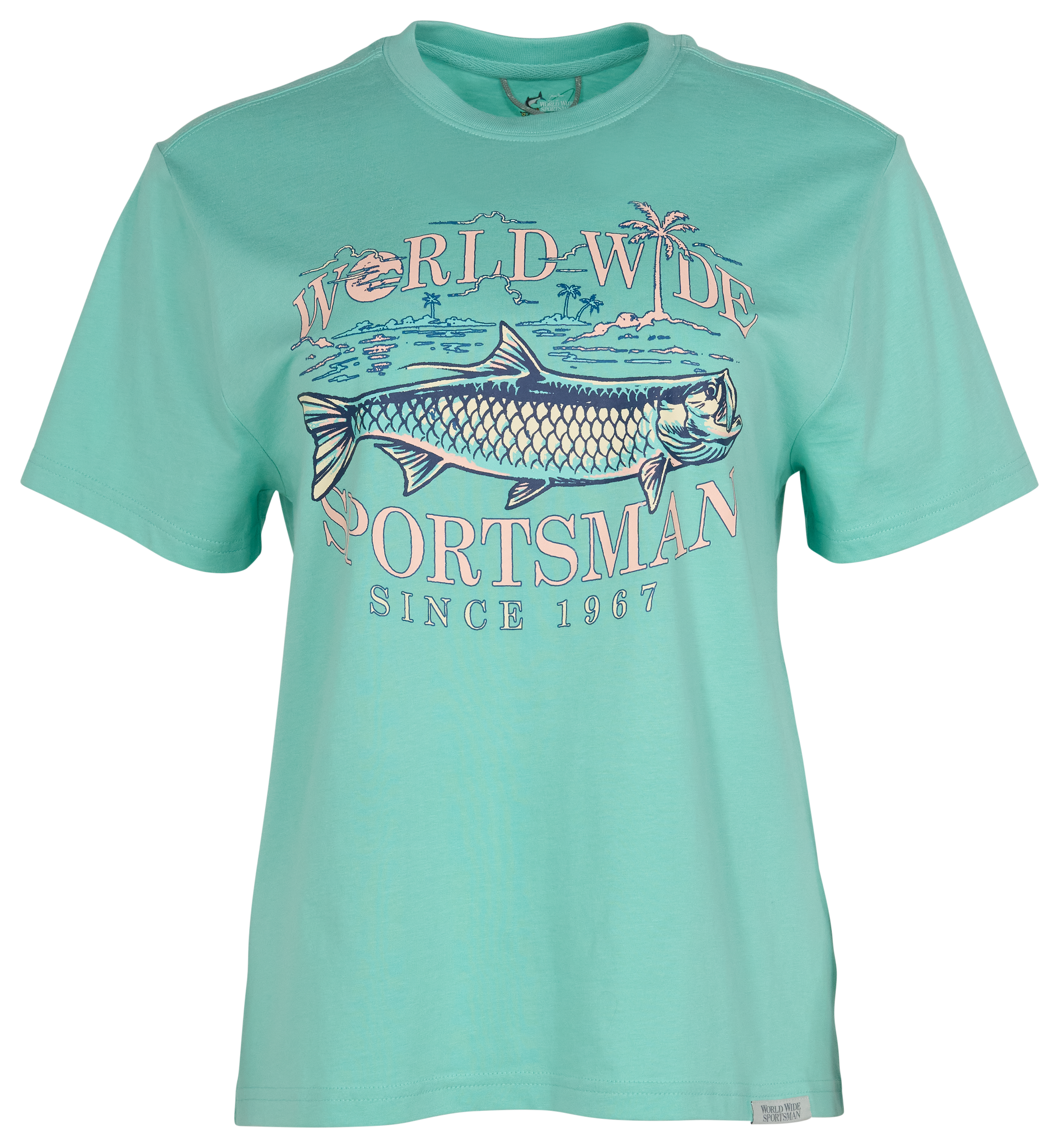 Image of World Wide Sportsman Since 1967 Graphic Short-Sleeve T-Shirt - Cool Caribbean