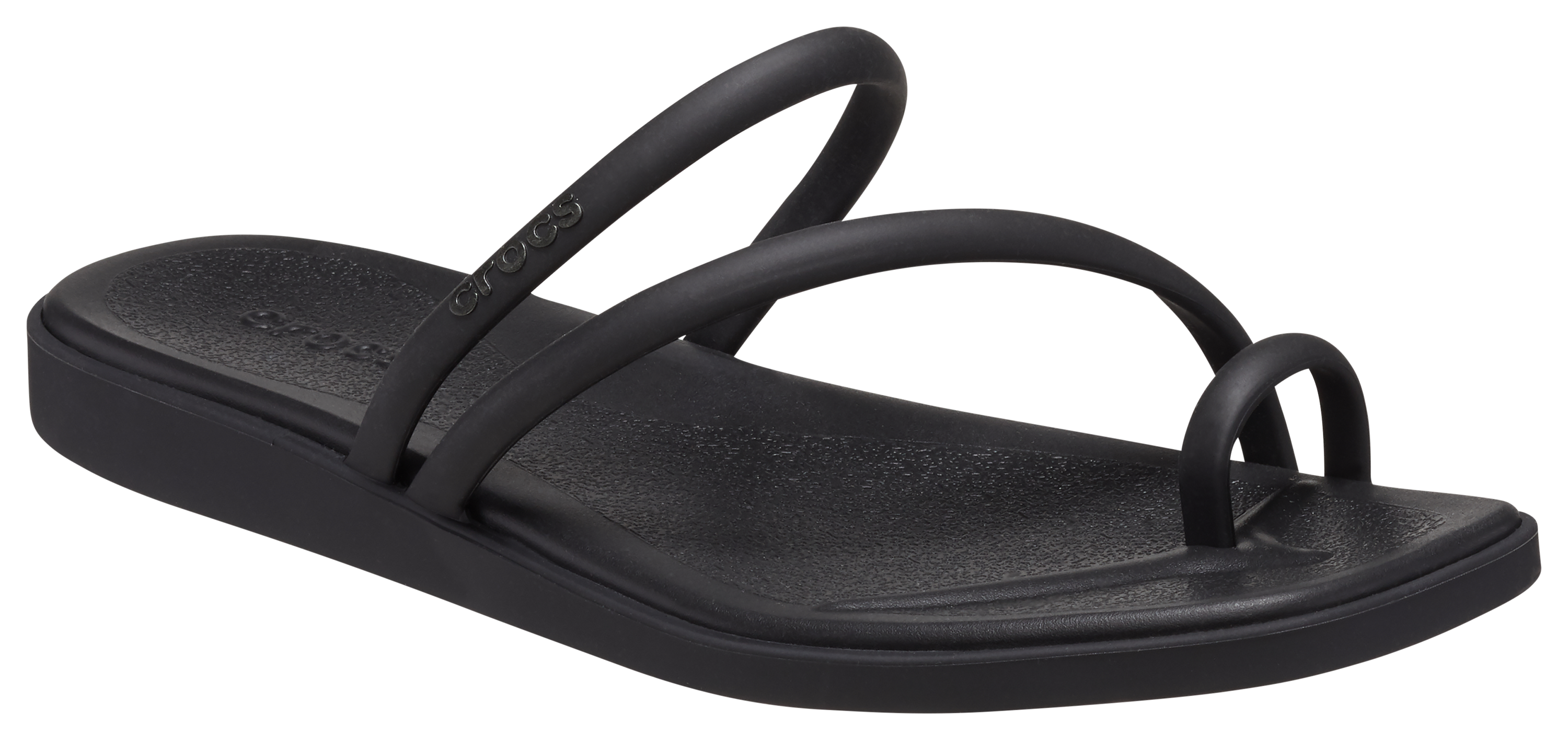 Image of Crocs Miami Toe-Loop Sandals for Ladies - Black