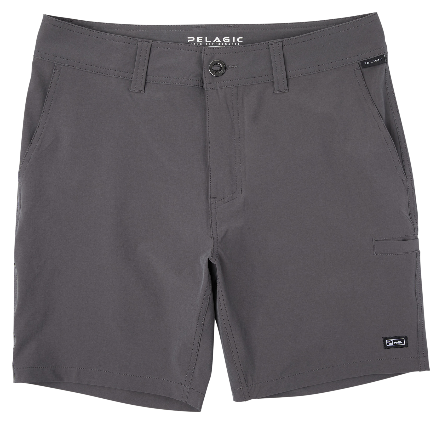 Image of "Pelagic Mako 18"" Hybrid Shorts - Graphite - 32"
