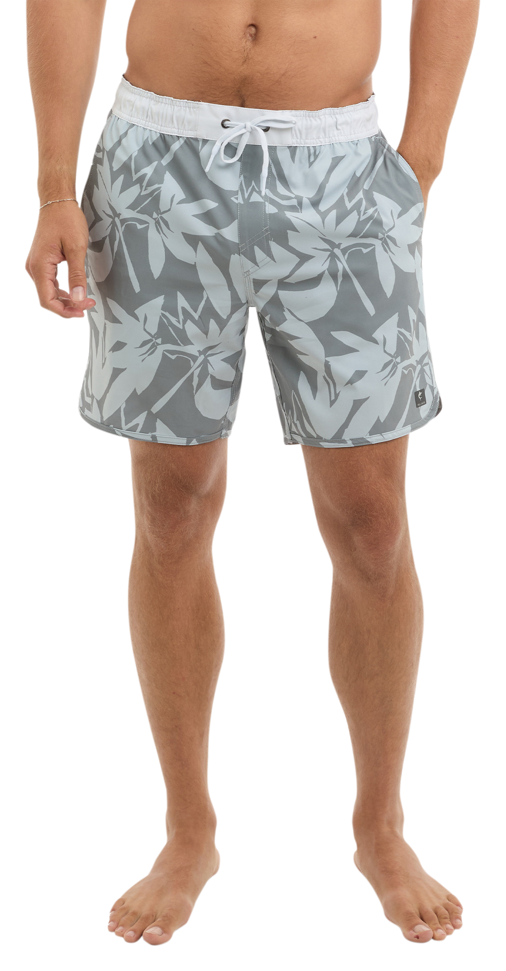 Image of "Pelagic Downswell 18"" Elastic-Waist Shorts - Grey"