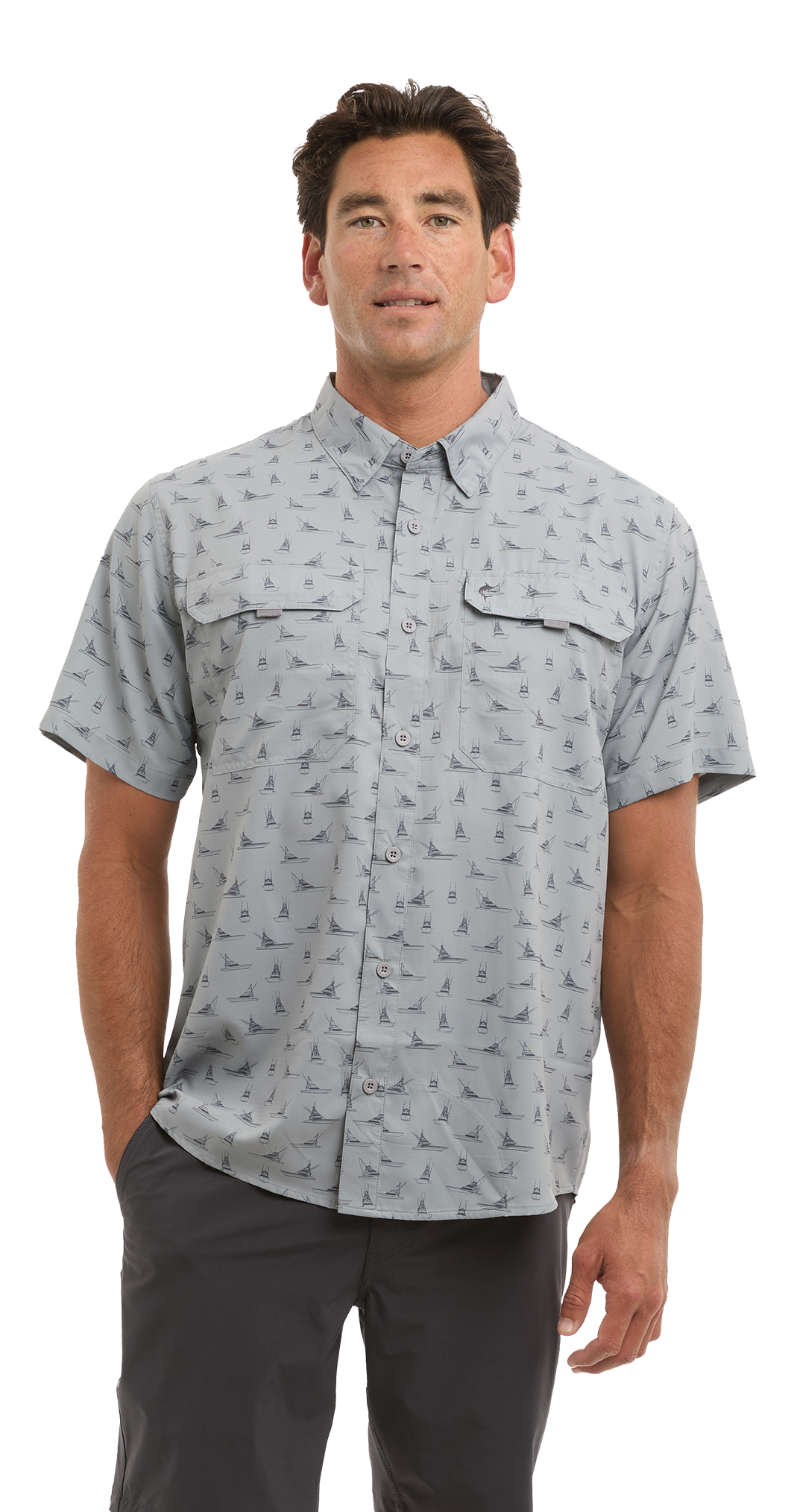 Image of Pelagic Keys Graphic Short-Sleeve Fishing Shirt