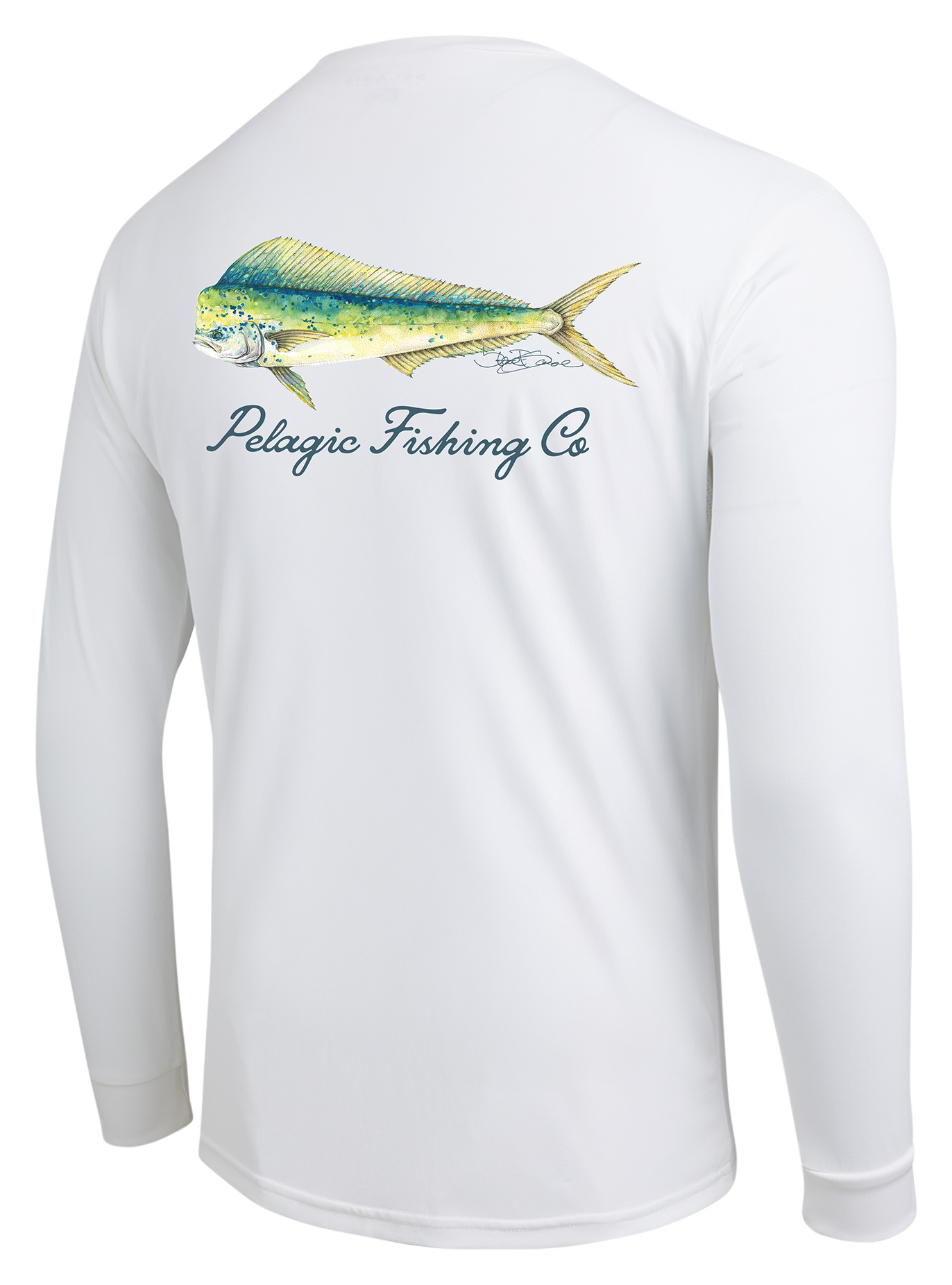Image of Pelagic Aquatek Goione Mahi Long-Sleeve Shirt - White