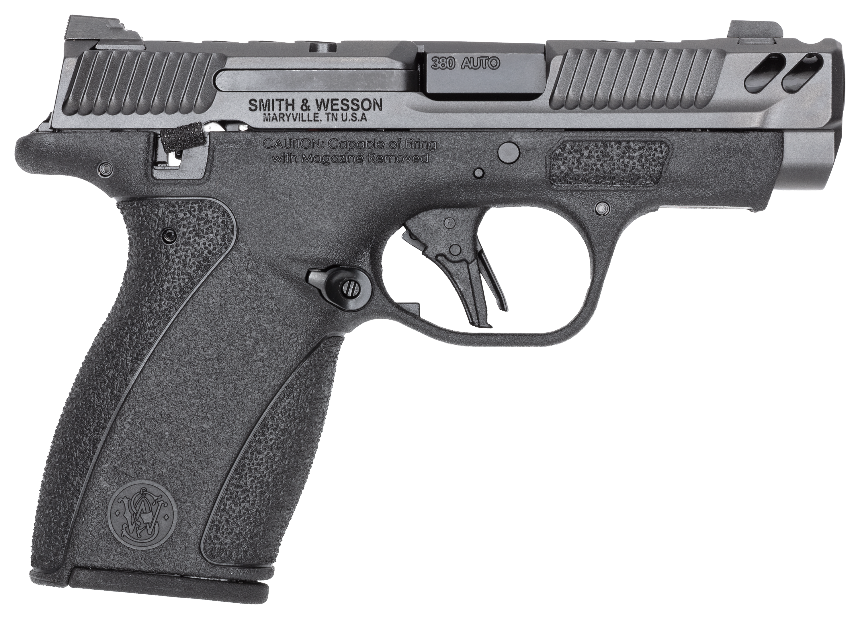 Image of Smith & Wesson Performance Center Bodyguard 2.0 Carry Comp Semi-Auto Pistol with Thumb Safety - 12 Capacity