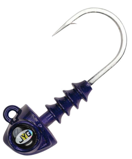 JYG PRO FISHING JYG PRO Fishing Swym Jighead - 5/0 - 3/4 oz. - Purple Rayne - $7.99 at Bass Pro Shops
