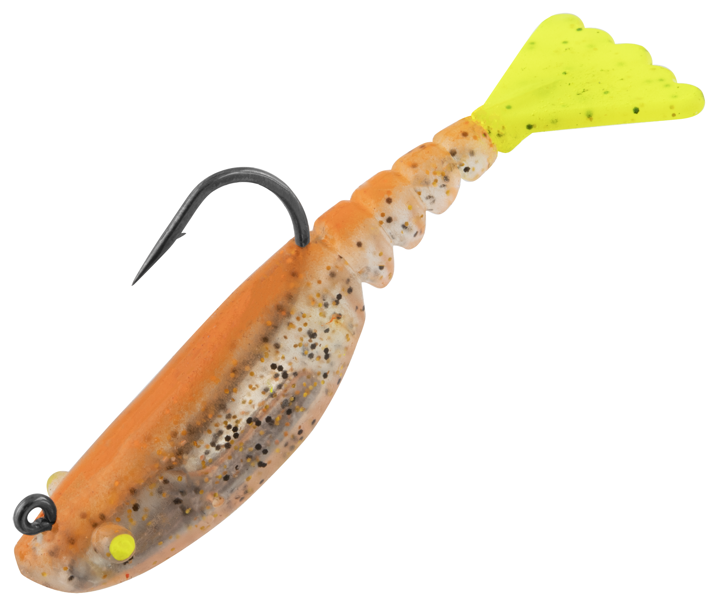 Image of VUDU Mambo Shrimp Glide Bait - Copper Penny/Chartreuse