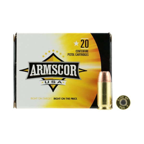 Armscor Centerfire Handgun Ammo - .45 ACP - 20 Rounds