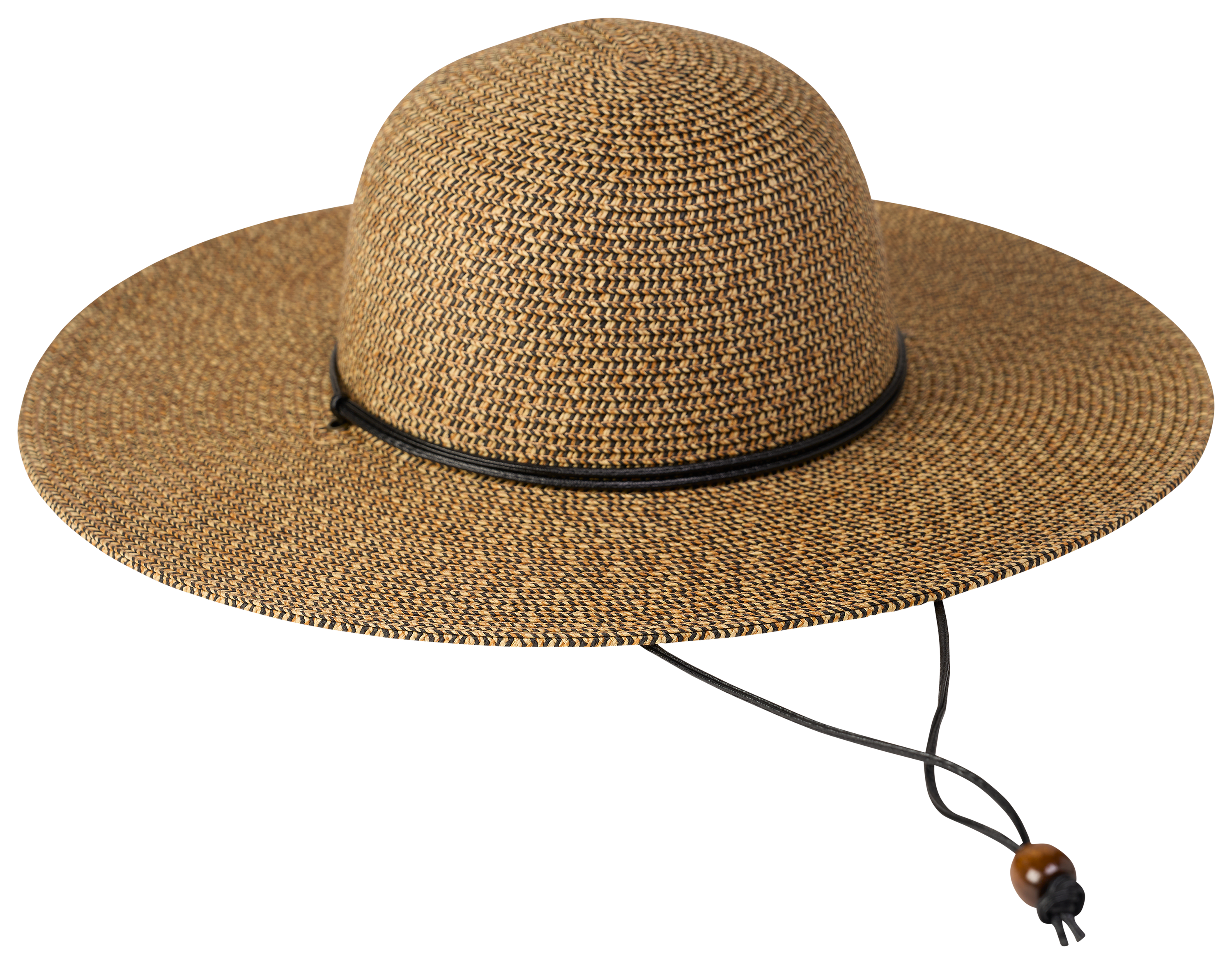 Image of Natural Reflections Big Brim Paperbraid Hat - Coffee