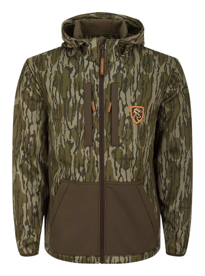 Image of Drake Waterfowl Endurance Full-Zip Hooded Jacket for Youth - Mossy Oak Bottomland - M
