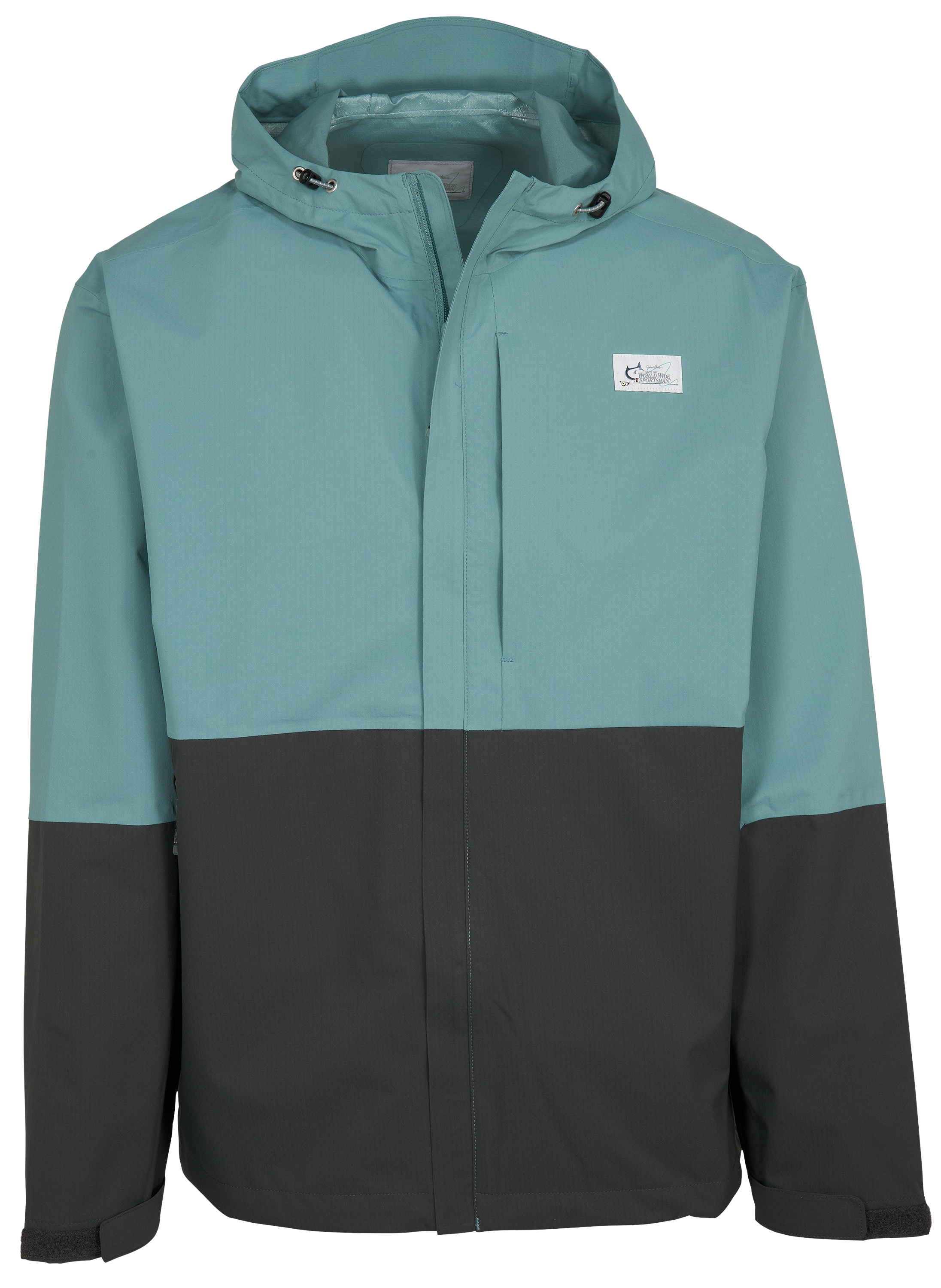 Image of World Wide Sportsman Hydrocast Rain Jacket - Trellis Asphalt - M