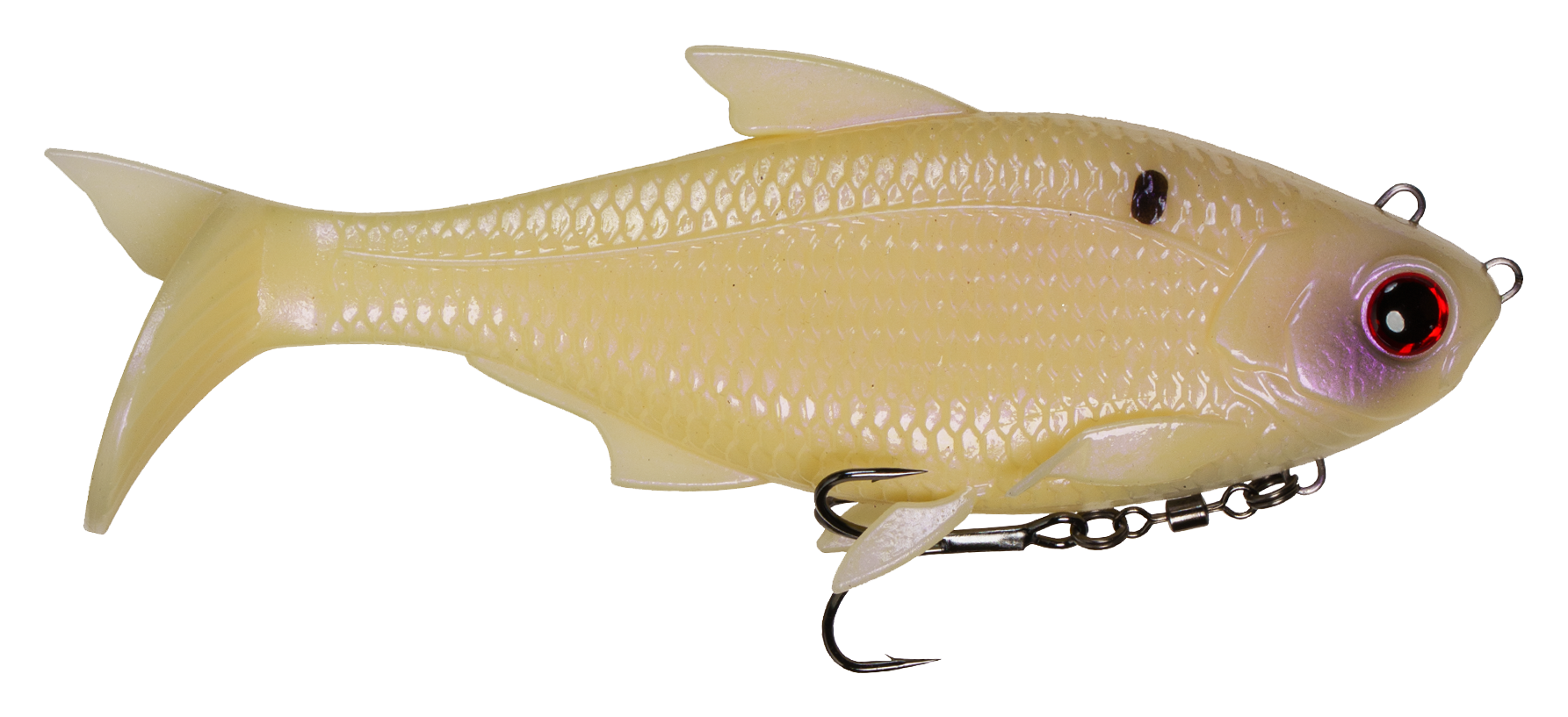 Image of "6th Sense Fishing The Option - Bone Pearl - 3-3/4"""