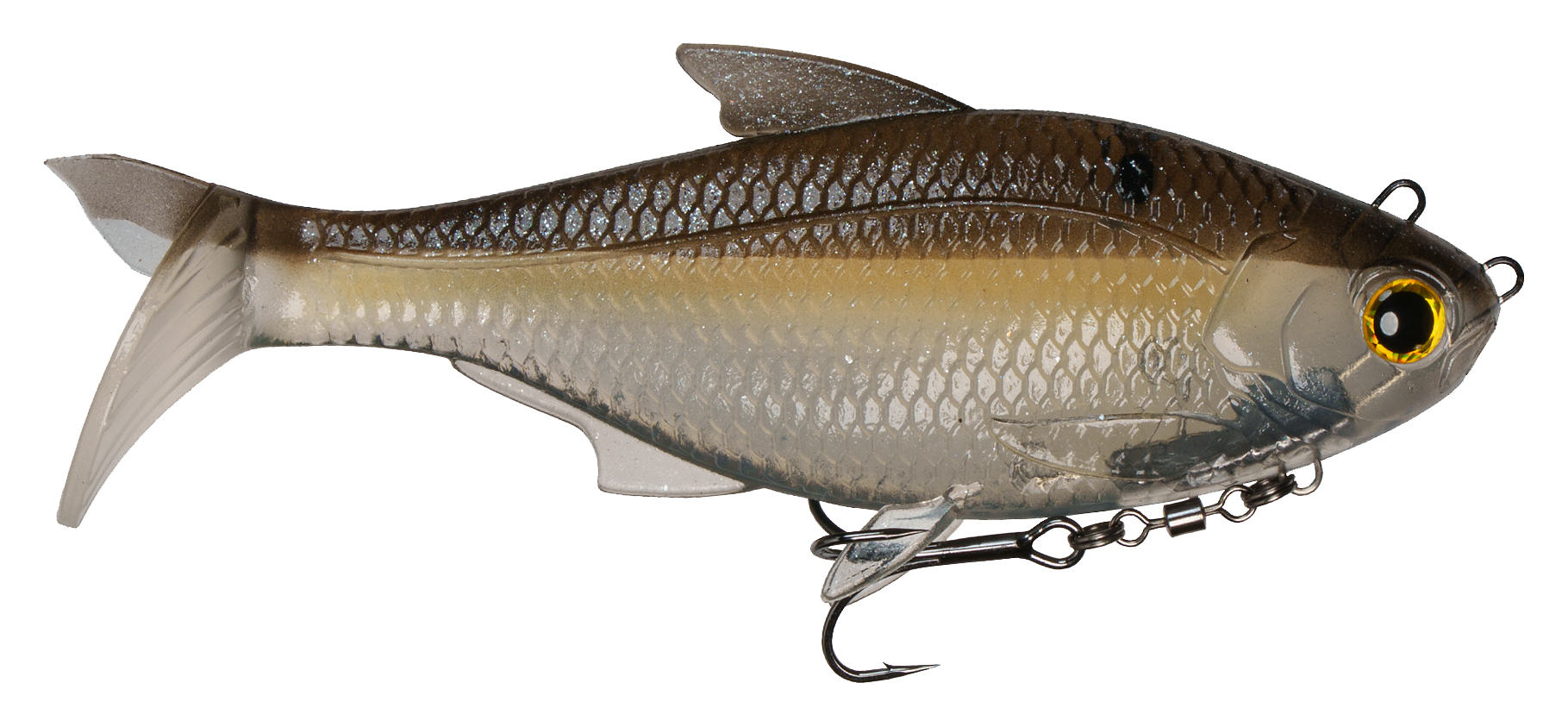 Image of "6th Sense Fishing The Option - Ghost Gizzard - 3-3/4"""